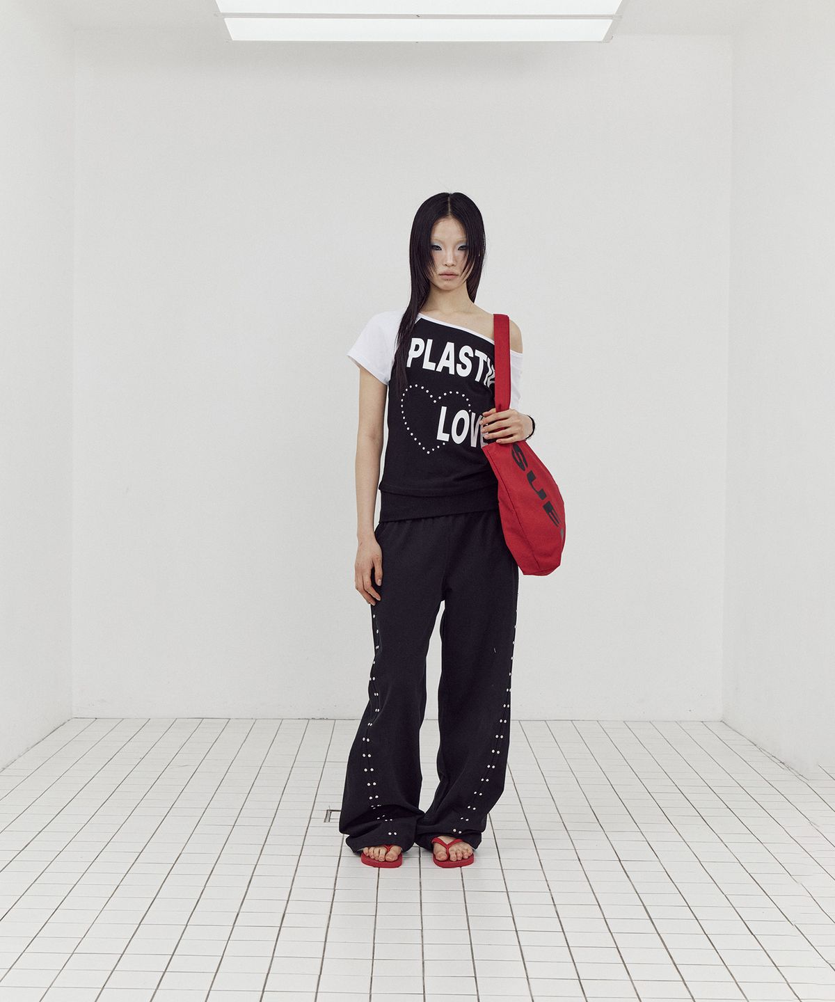 셋업이엑스이(SETUP-EXE) P/L RAGLAN TOP / BLACK