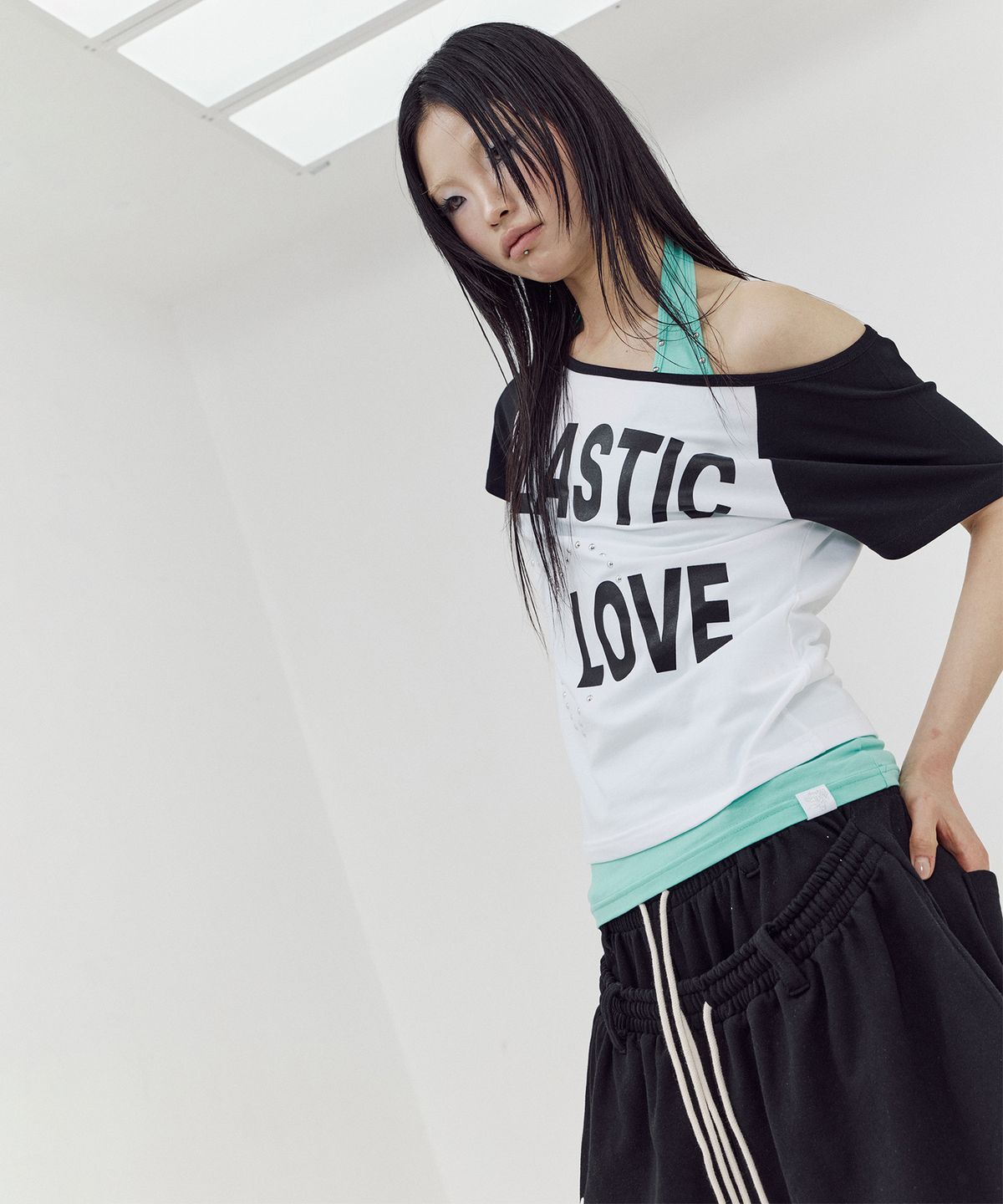 셋업이엑스이(SETUP-EXE) P/L RAGLAN TOP / WHITE
