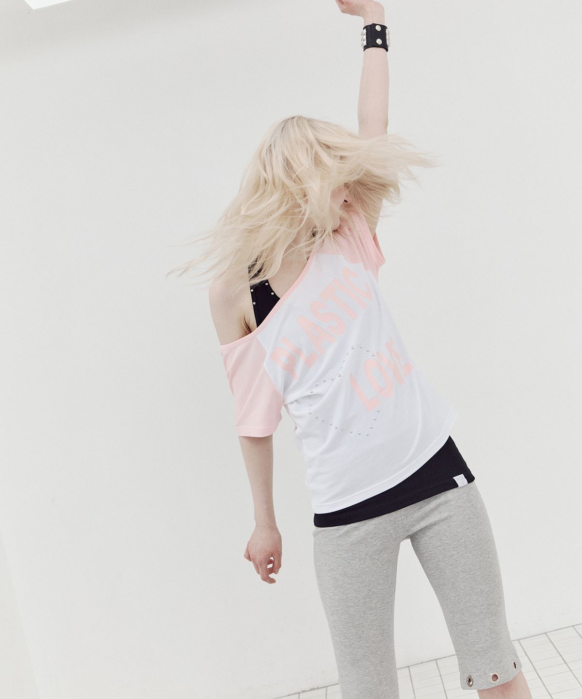셋업이엑스이(SETUP-EXE) P/L RAGLAN TOP / PINK