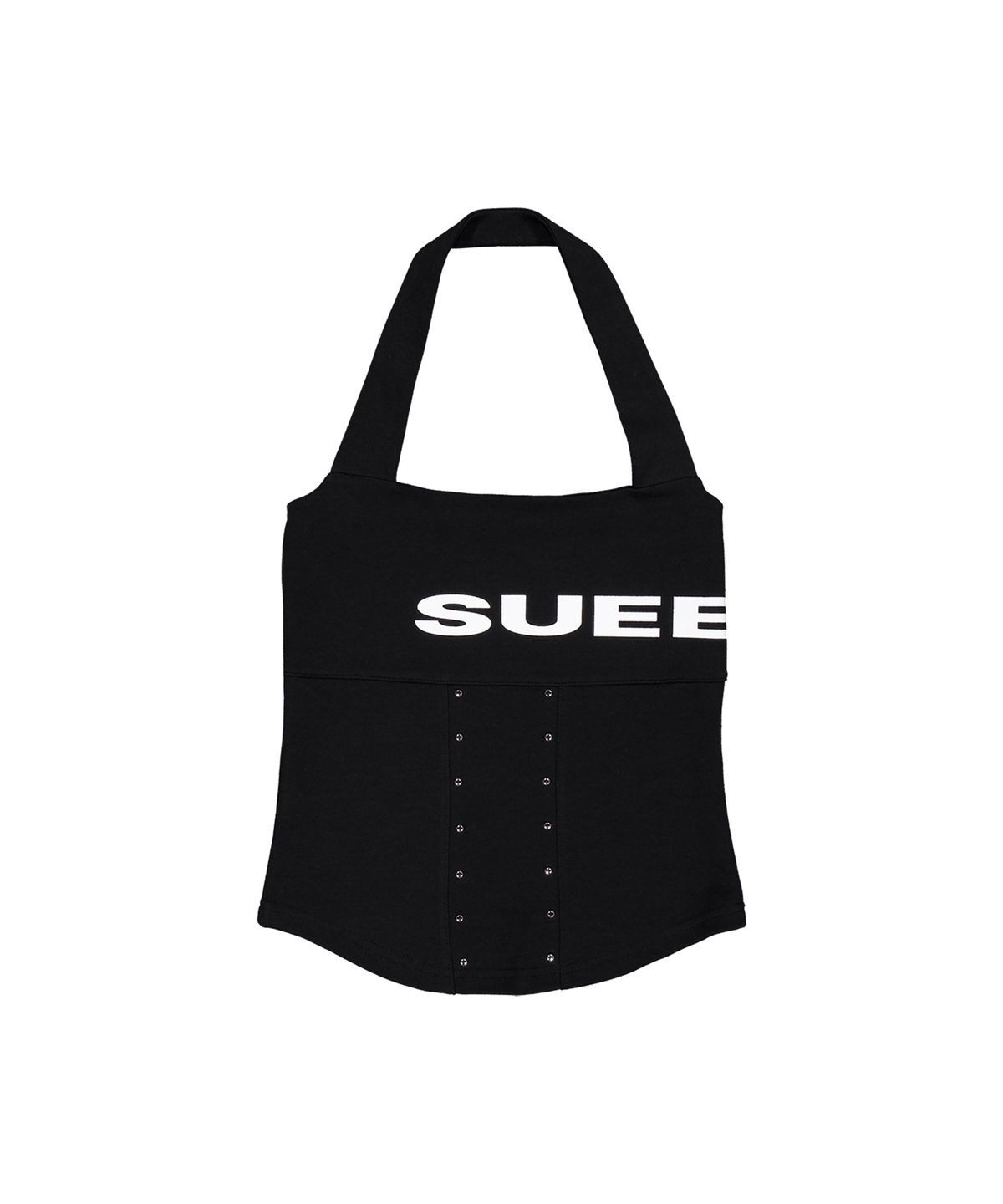 셋업이엑스이(SETUP-EXE) LOGO HALTER TANK TOP / BLACK