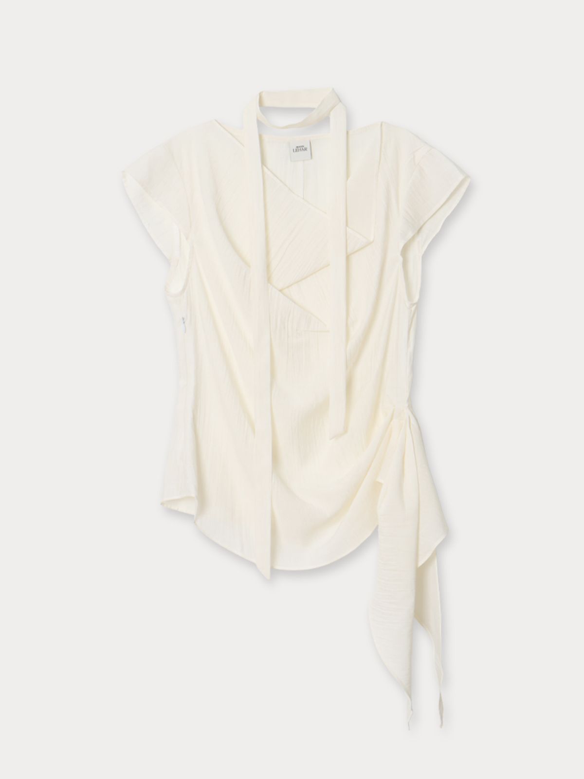 메종르하르(MAISONLEHAR) 올리비아블라우스(타이SET) 2color