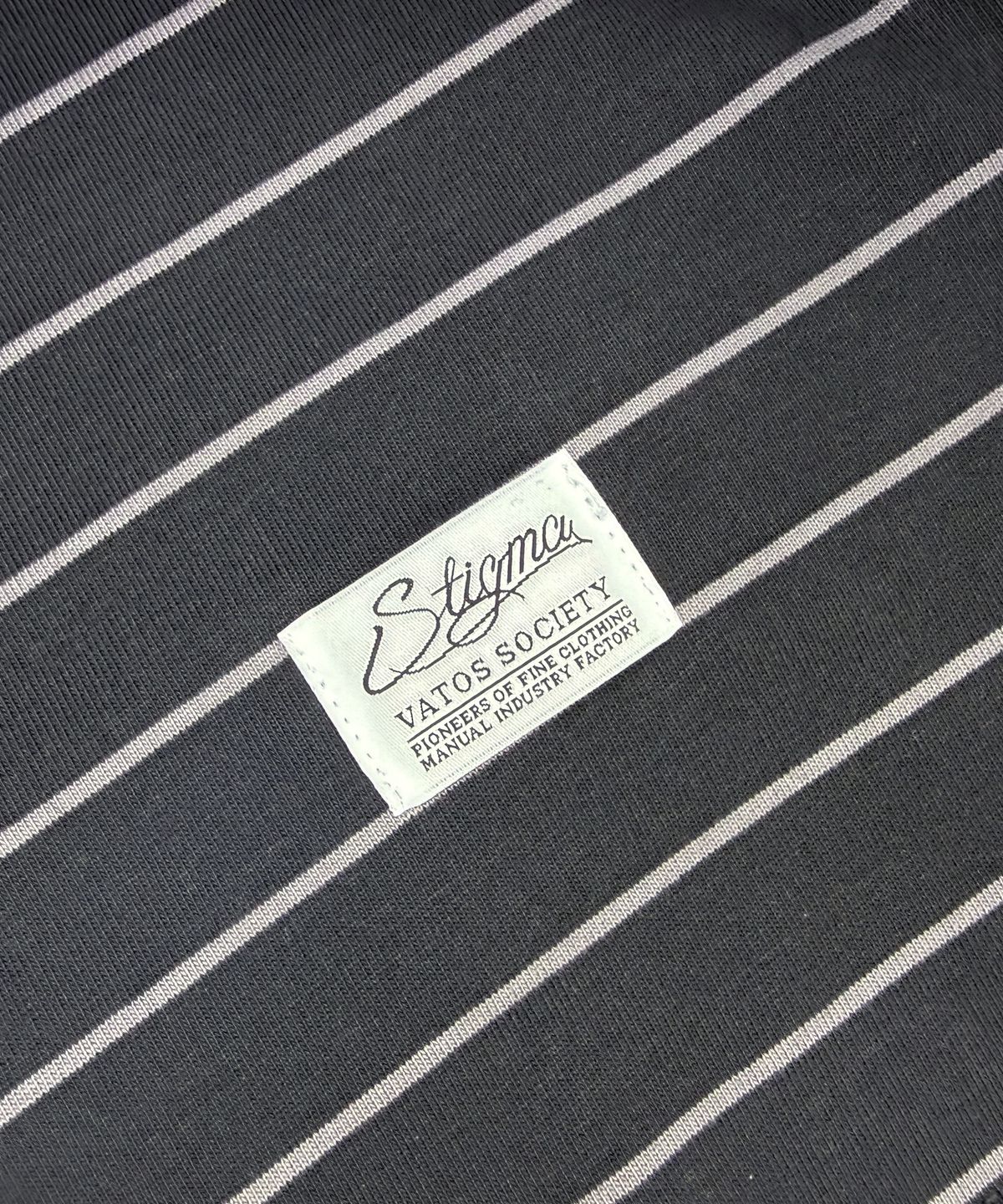 스티그마(STIGMA) STRIPE LONG SLEEVES CHARCOAL
