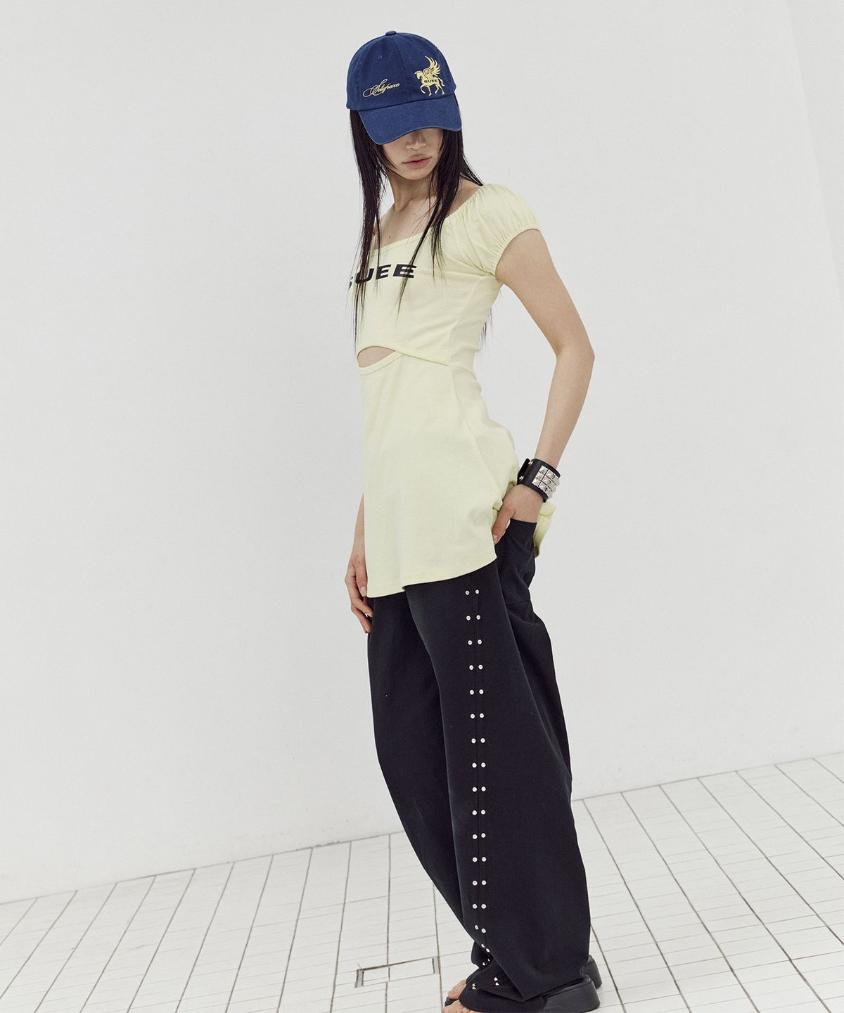 셋업이엑스이(SETUP-EXE) LOGO SLIT OPS / YELLOW