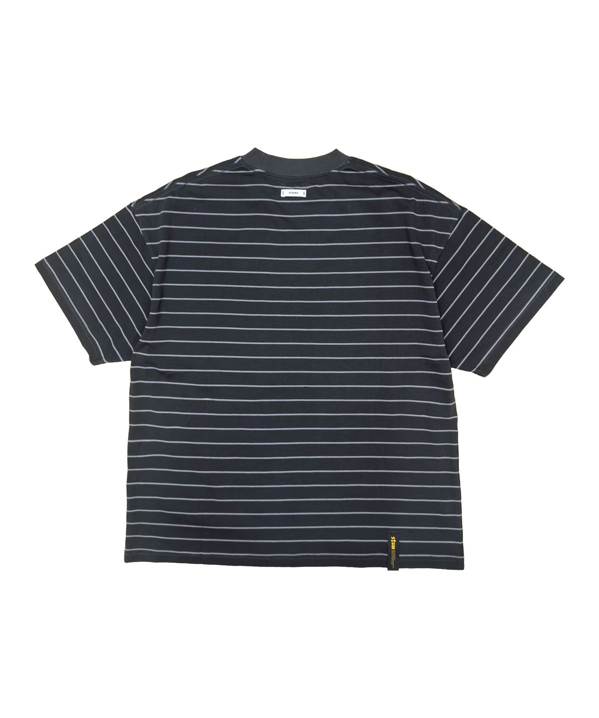 스티그마(STIGMA) STRIPE SHORT SLEEVES CHARCOAL