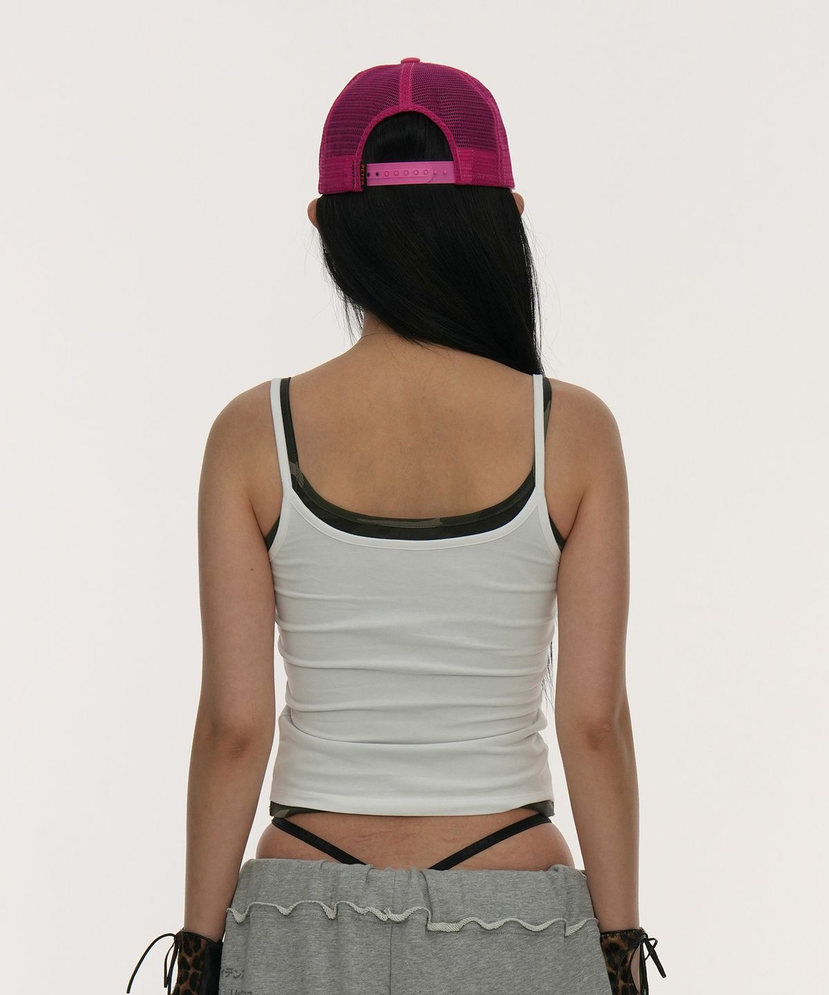 길라아카이브(GILAARCHIVE) TYPING CHAIN MESH CAP_PINK