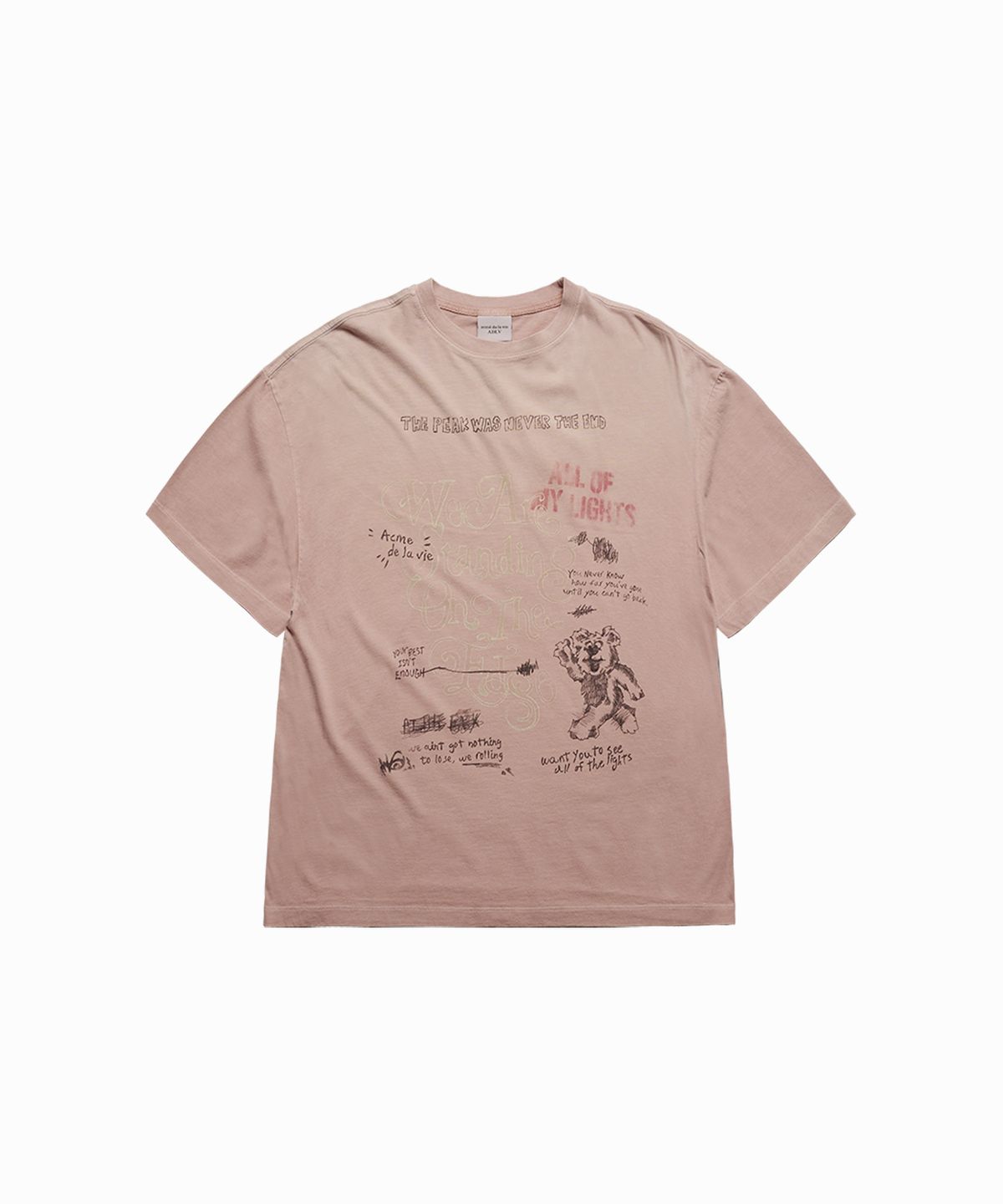 아크메드라비(ACME DE LA VIE) GARMENT DYING SHORT SLEEVE T-SHIRT