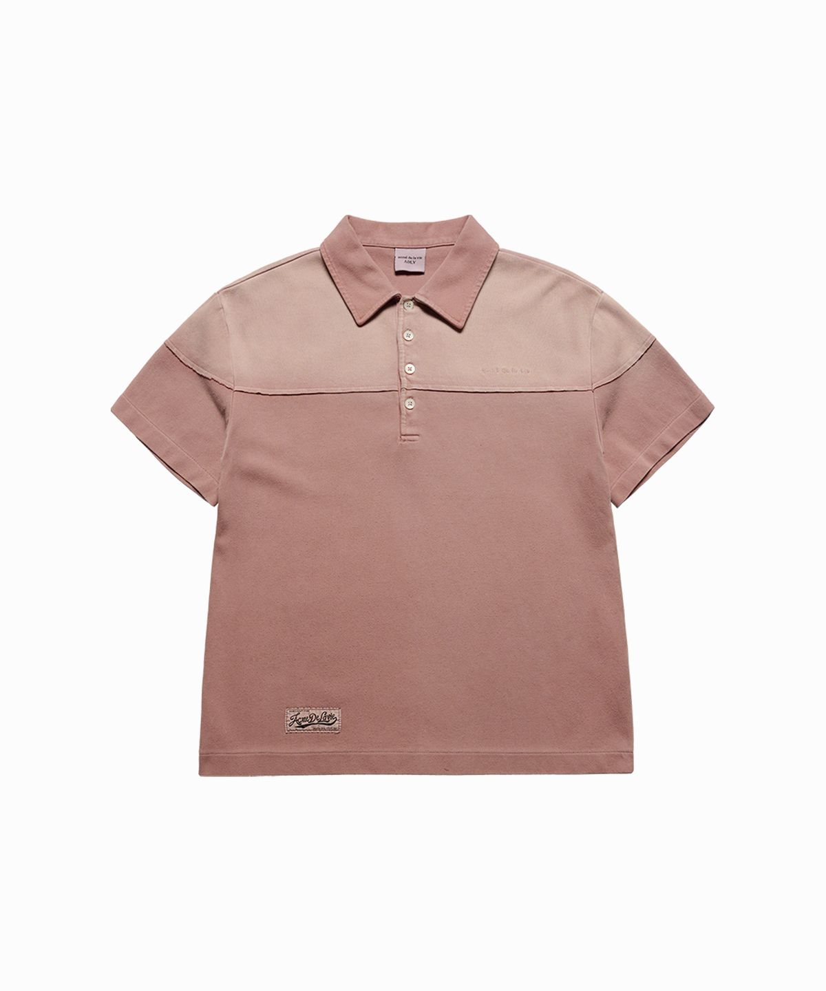 아크메드라비(ACME DE LA VIE) GARMENT DYEING COLLAR SHORT SLEEVE T-SHIRT