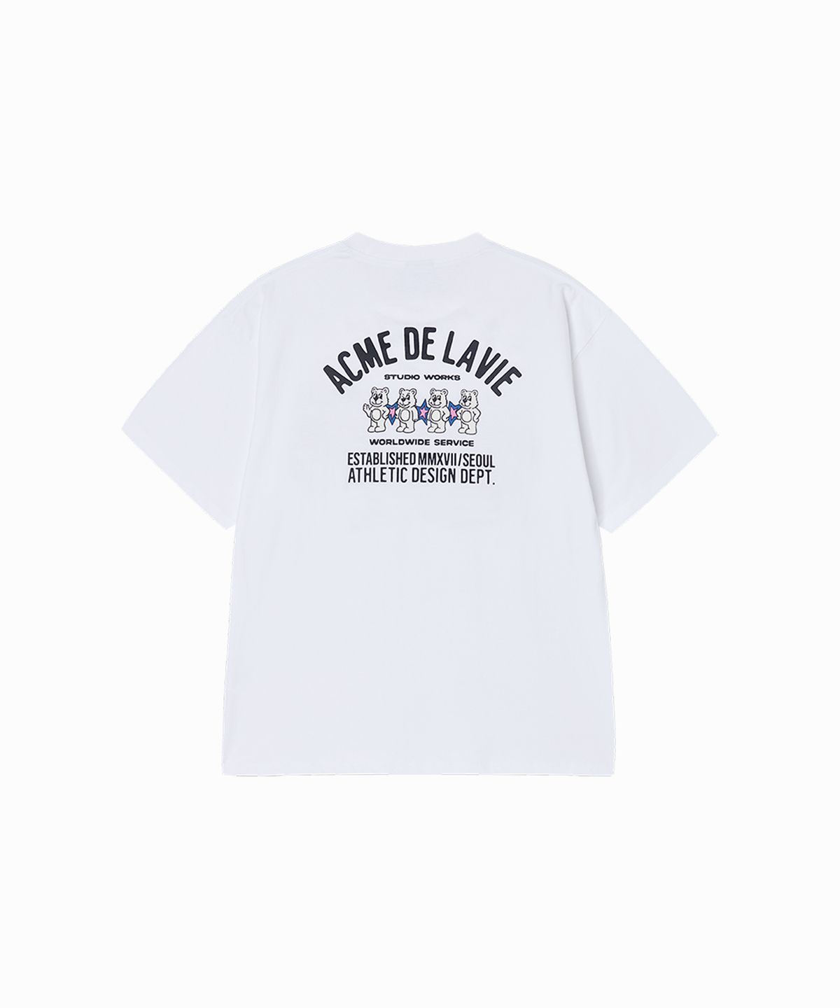 아크메드라비(ACME DE LA VIE) FOUR AC BEAR SHORT SLEEVE T-SHIRT