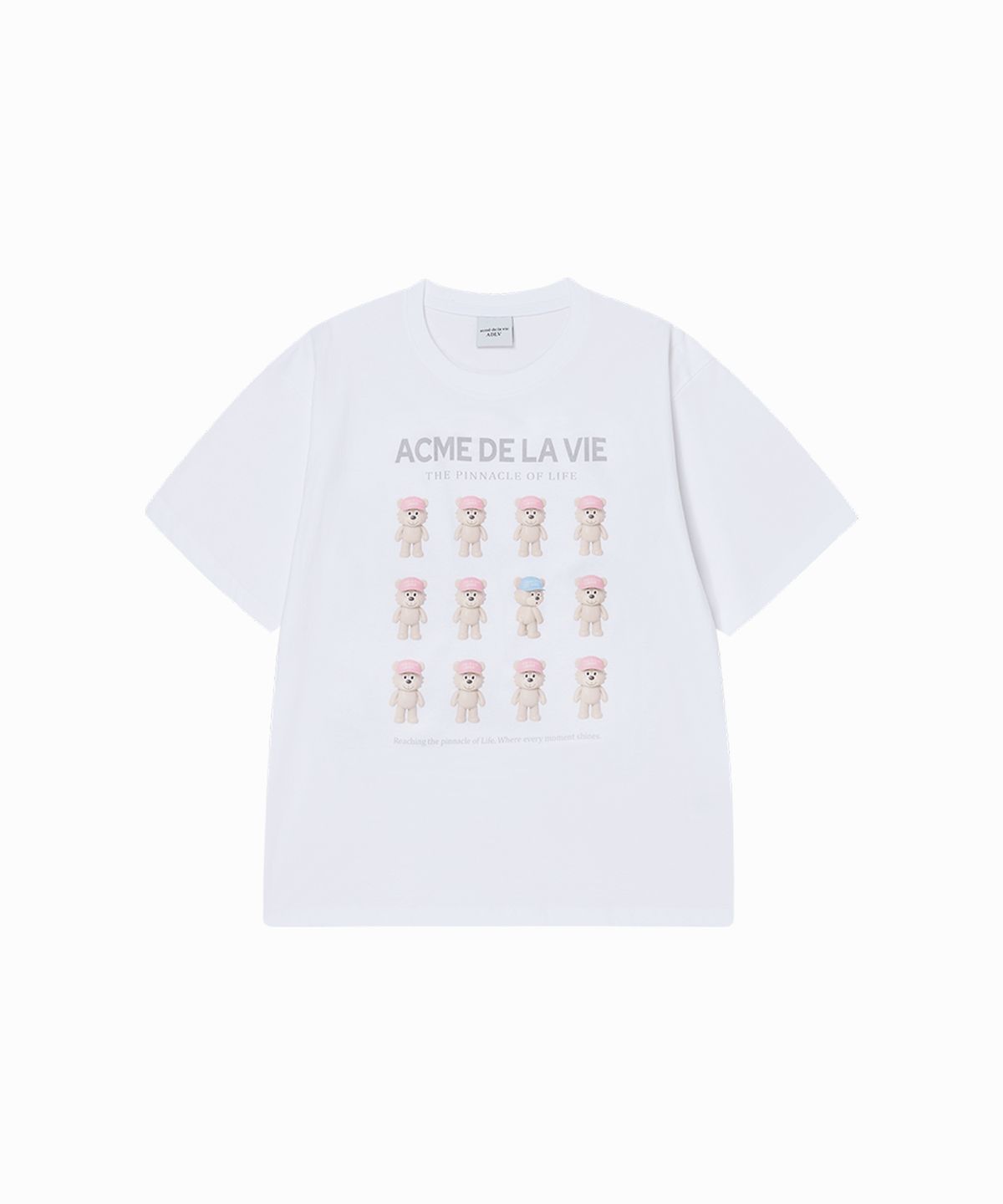 아크메드라비(ACME DE LA VIE) PLASTIC AC BEAR SHORT SLEEVE T-SHIRT
