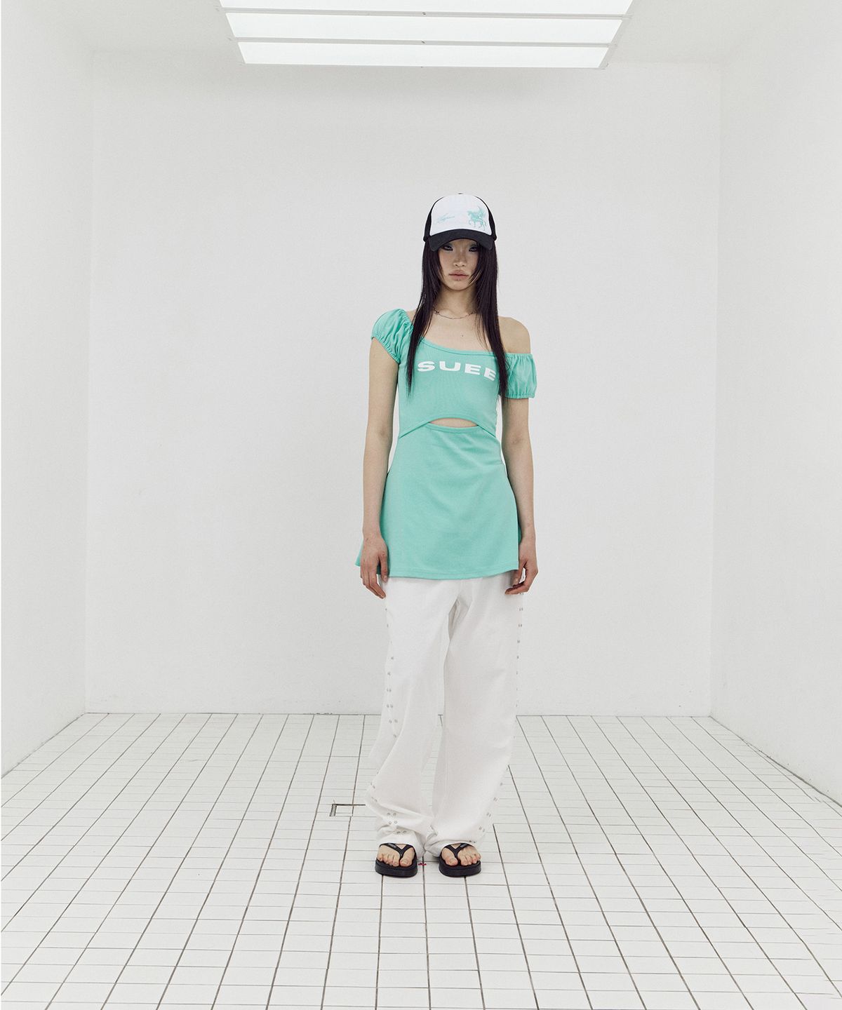 셋업이엑스이(SETUP-EXE) LOGO SLIT OPS / MINT