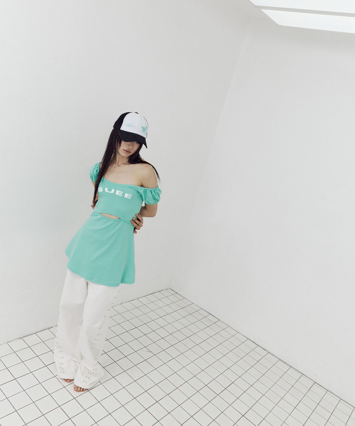 셋업이엑스이(SETUP-EXE) LOGO SLIT OPS / MINT
