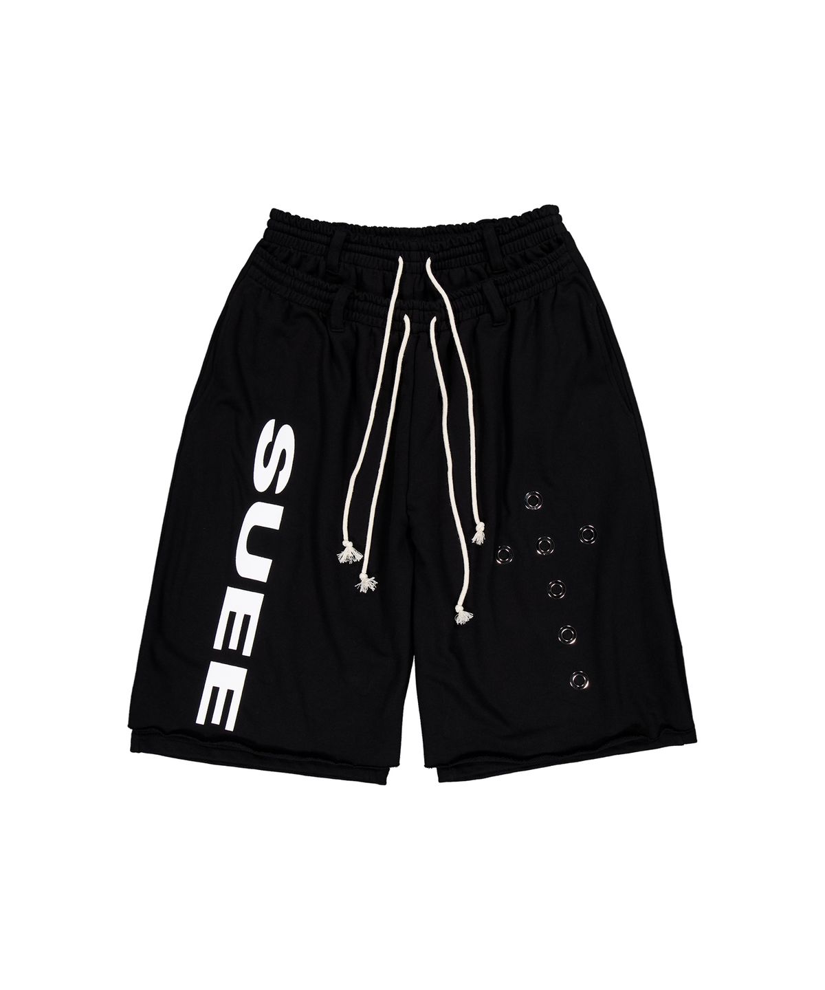 셋업이엑스이(SETUP-EXE) DOUBLE LAYERED BERMUDA PANTS / BLACK