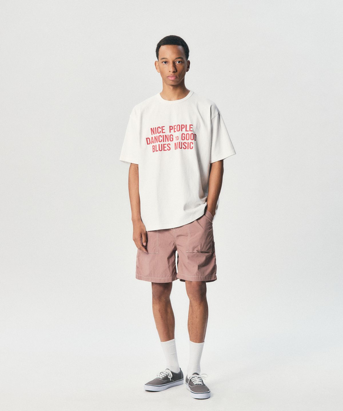 에스피오나지(ESPIONAGE) Surfer Shorts (Nylon) Ash Rose
