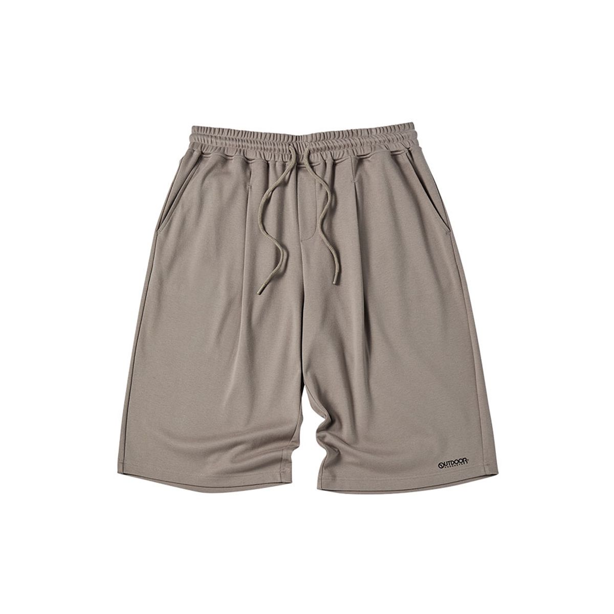 아웃도어 프로덕츠(OUTDOOR PRODUCTS) 스탠다드 로고 원턱 버뮤다 숏츠 (연브라운)