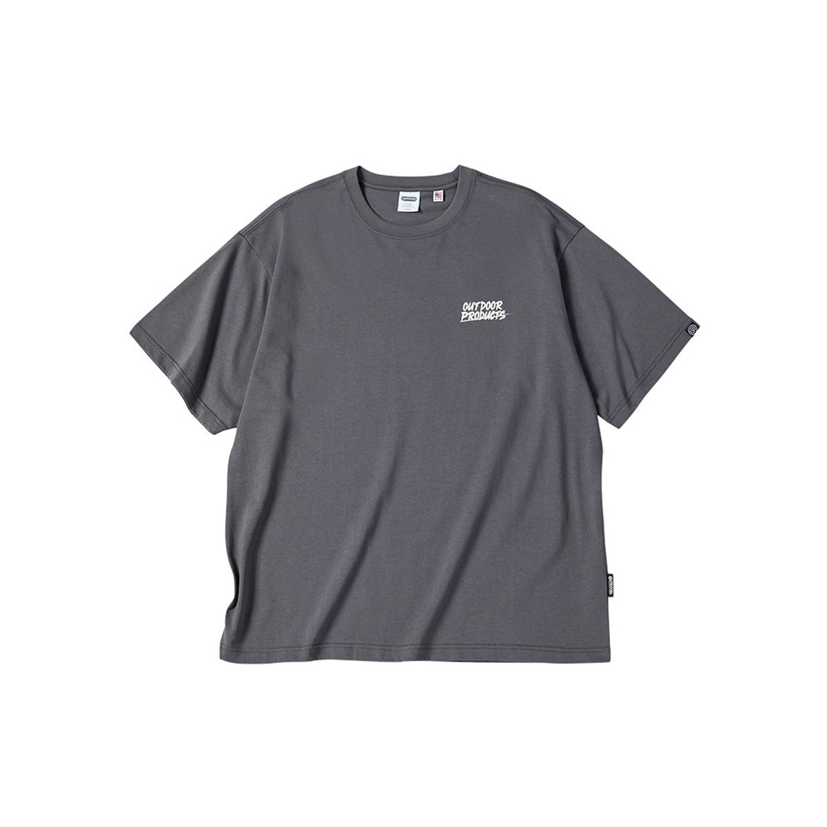 아웃도어 프로덕츠(OUTDOOR PRODUCTS) 그래피티 레터 로고 티셔츠 (그레이)