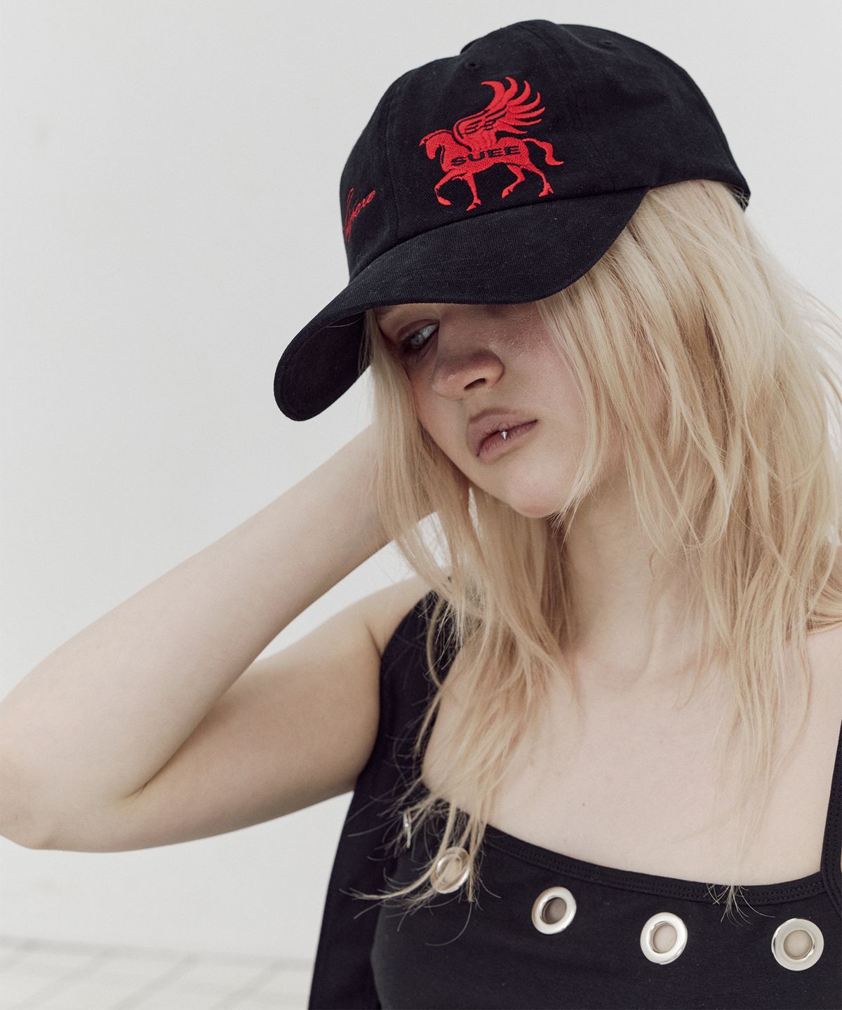 셋업이엑스이(SETUP-EXE) PEGASUS BALL CAP / BLACK