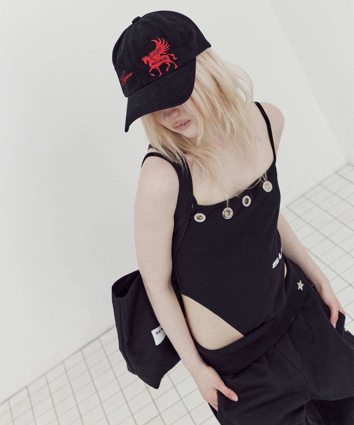 셋업이엑스이(SETUP-EXE) PEGASUS BALL CAP / BLACK