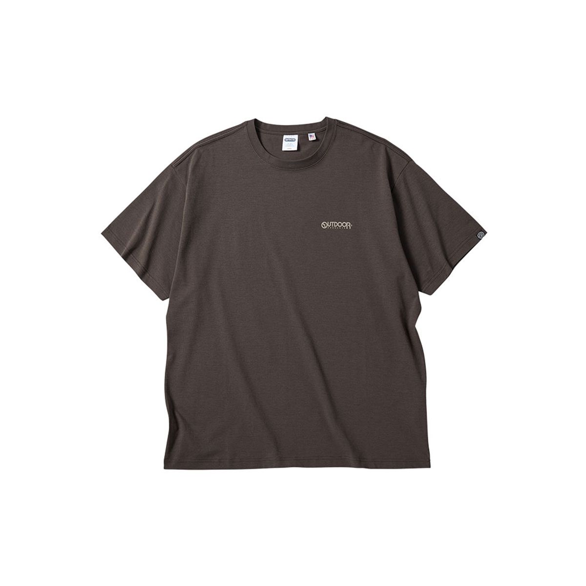 아웃도어 프로덕츠(OUTDOOR PRODUCTS) 스프레드 로고 반팔 티셔츠 (브라운)