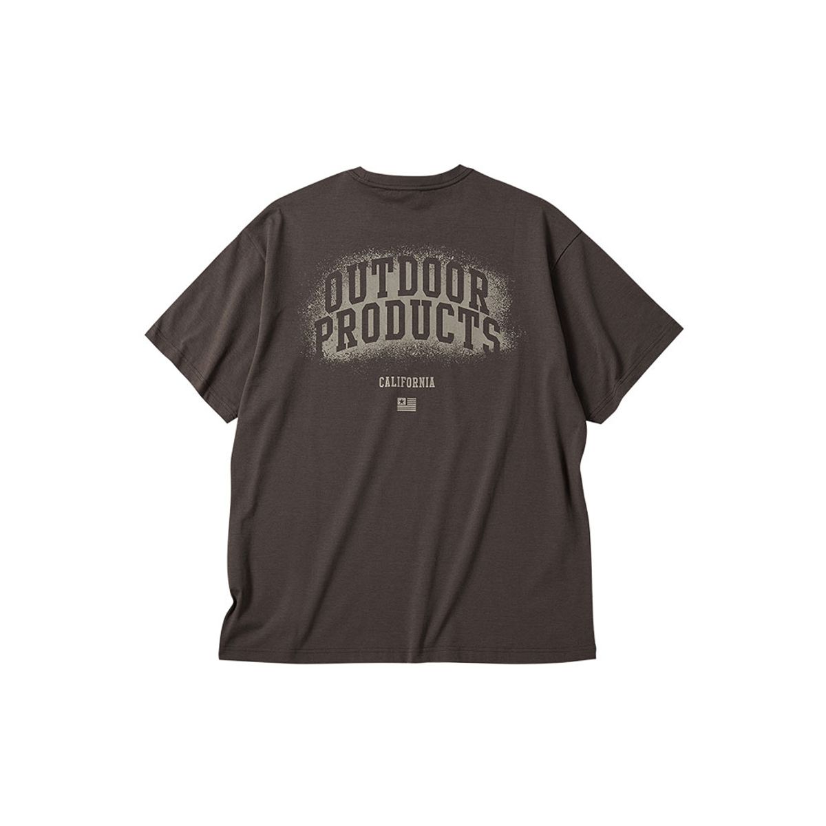 아웃도어 프로덕츠(OUTDOOR PRODUCTS) 스프레드 로고 반팔 티셔츠 (브라운)