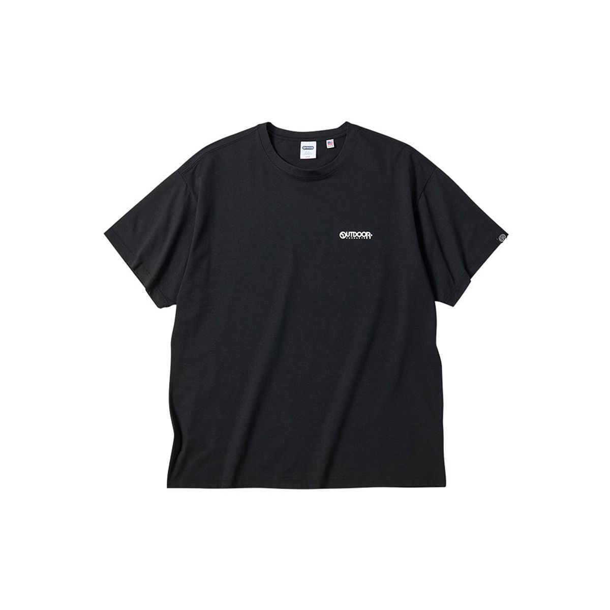 아웃도어 프로덕츠(OUTDOOR PRODUCTS) 스프레드 로고 반팔 티셔츠 (블랙)