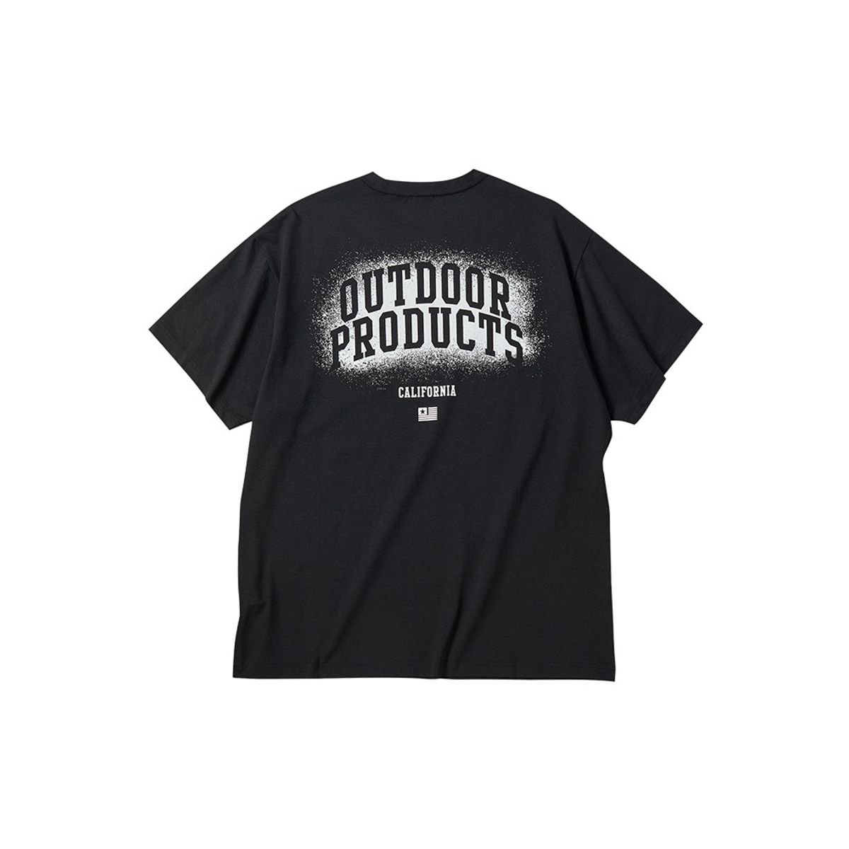 아웃도어 프로덕츠(OUTDOOR PRODUCTS) 스프레드 로고 반팔 티셔츠 (블랙)