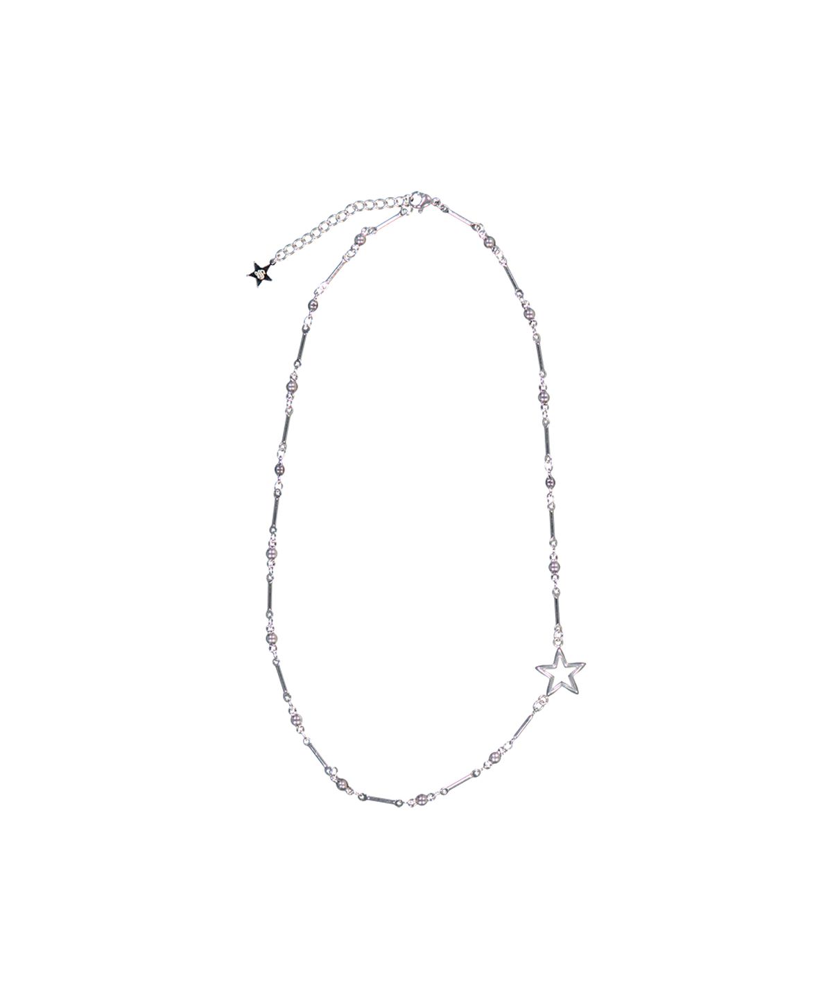 셋업이엑스이(SETUP-EXE) SIDE STAR NECKLACE / SILVER
