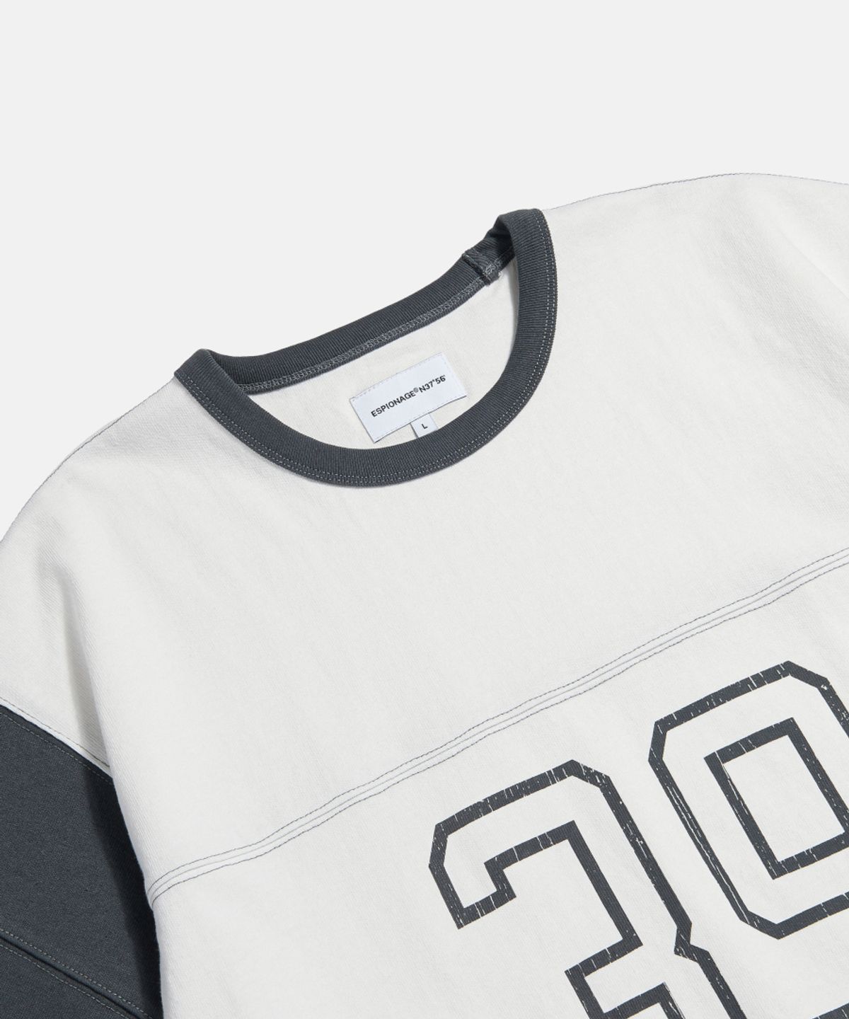 에스피오나지(ESPIONAGE) 39 Football Tee Off White