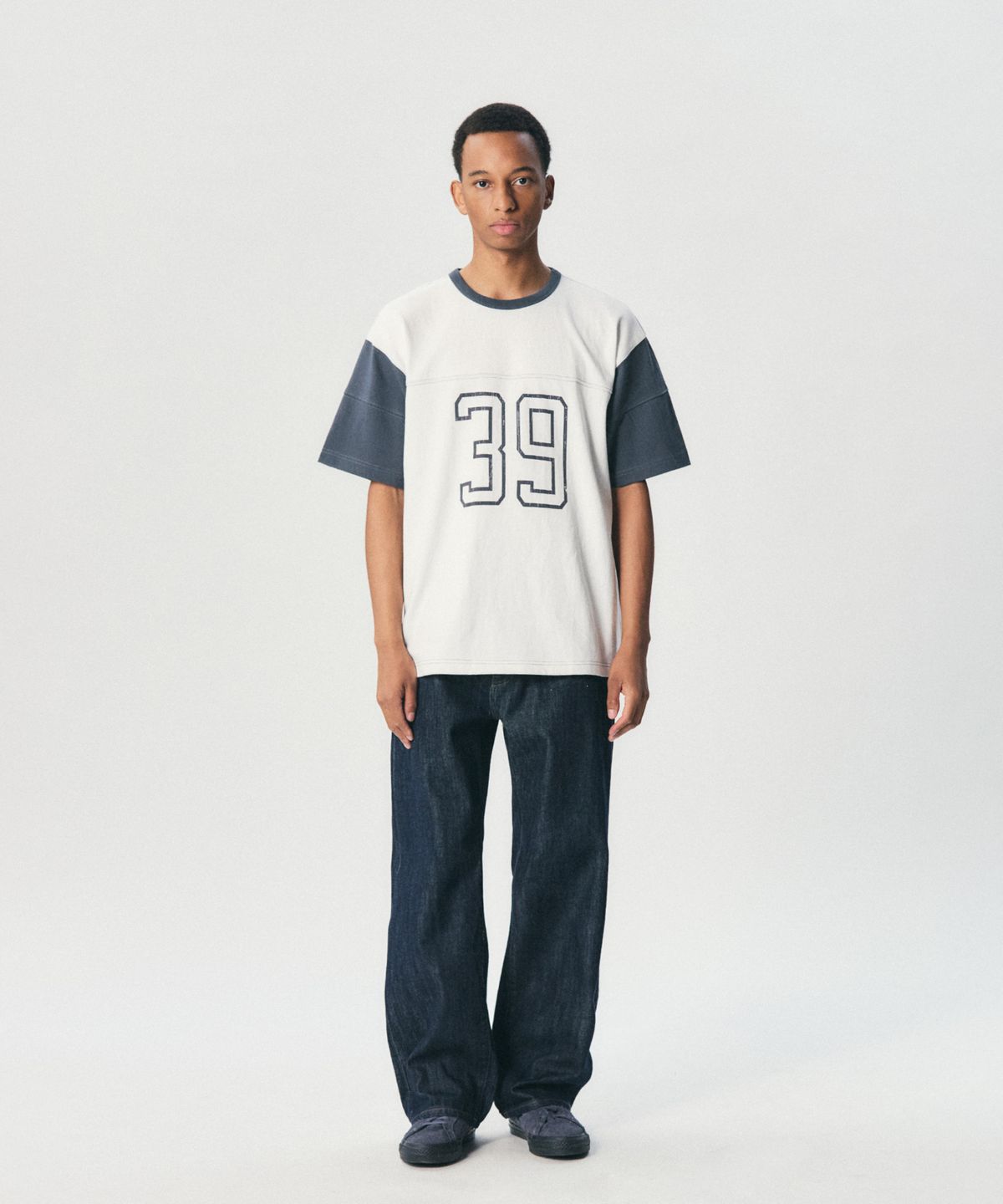 에스피오나지(ESPIONAGE) 39 Football Tee Off White
