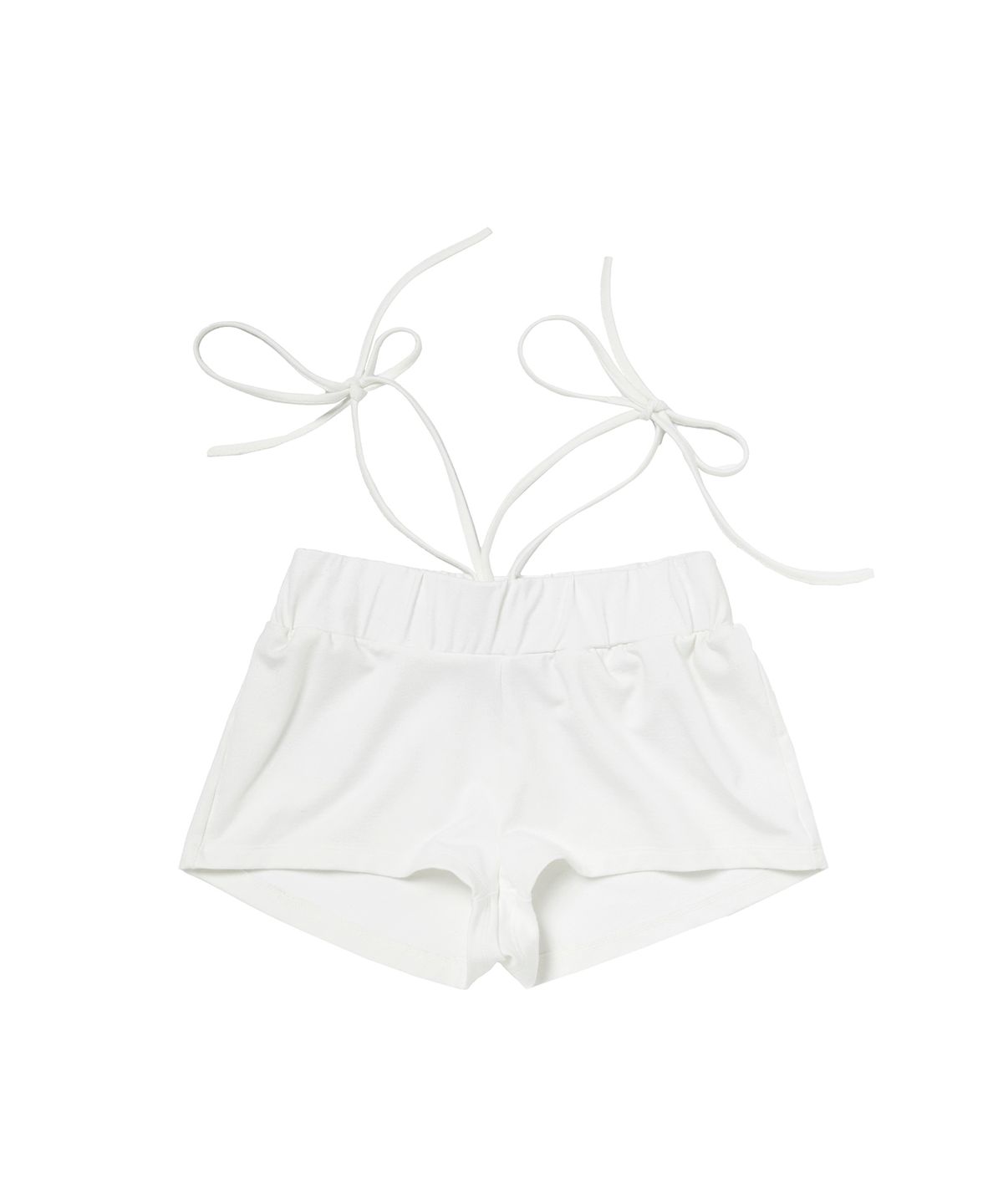 길라아카이브(GILAARCHIVE) STRAP WAIST MICRO SHORTS_WHITE