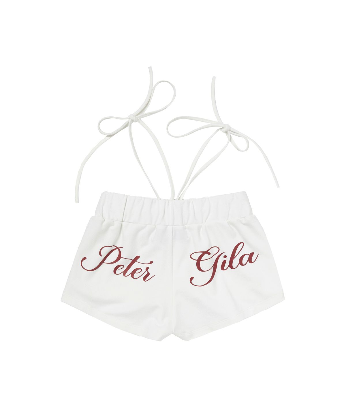 길라아카이브(GILAARCHIVE) STRAP WAIST MICRO SHORTS_WHITE