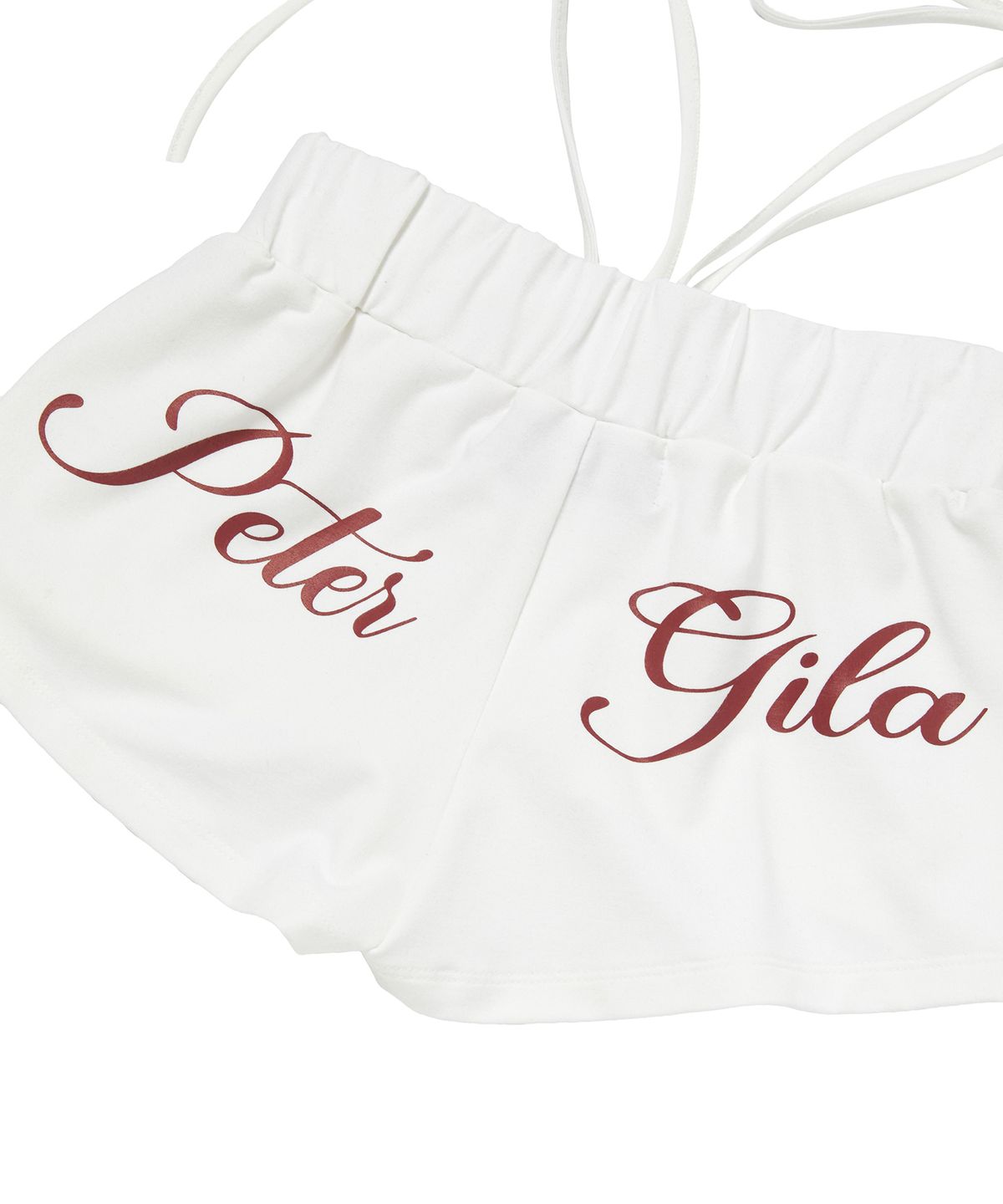 길라아카이브(GILAARCHIVE) STRAP WAIST MICRO SHORTS_WHITE