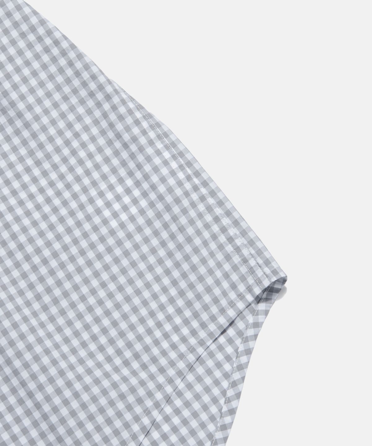 에스피오나지(ESPIONAGE) Double Pocket Gingham S/S Shirt Grey