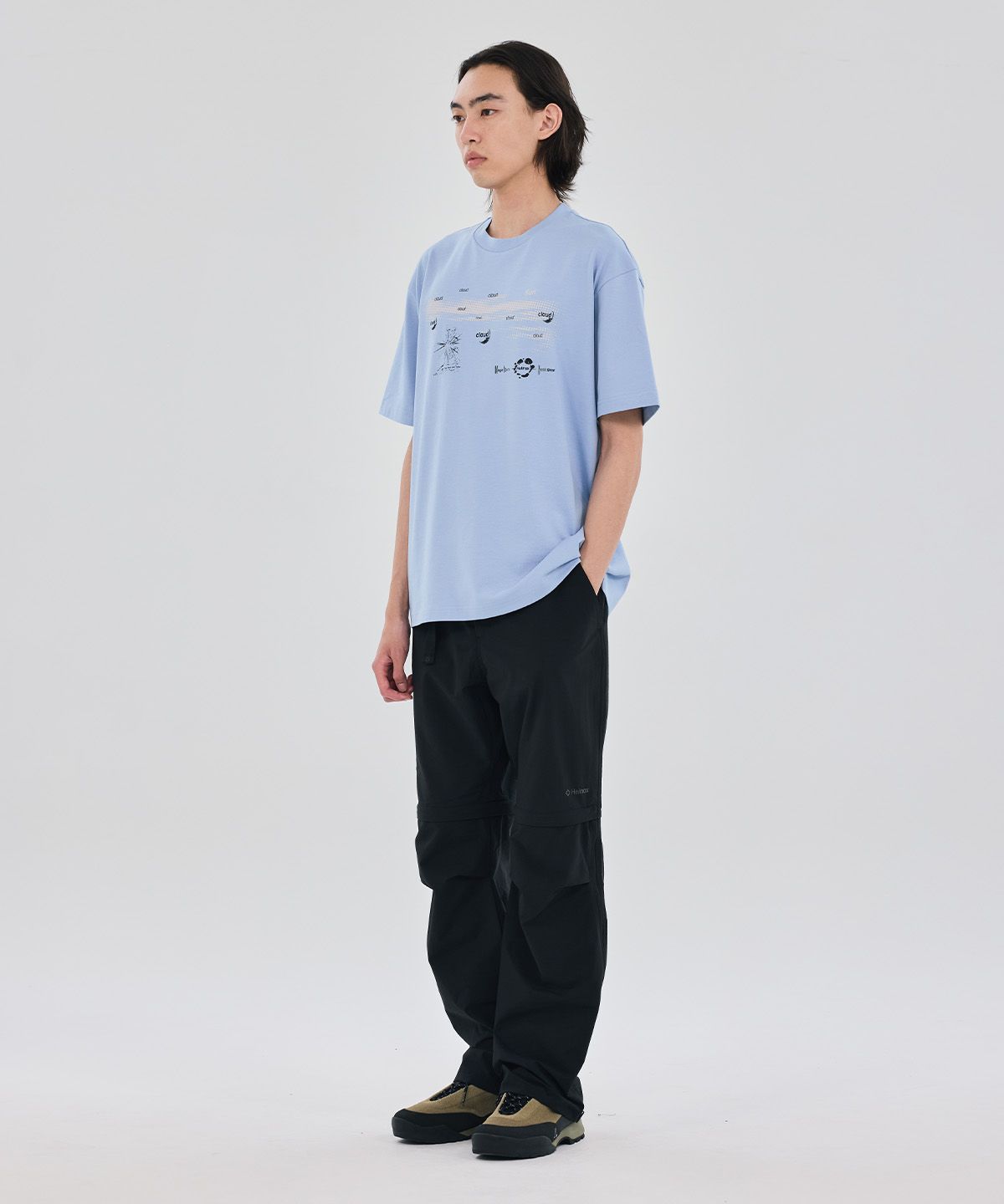 헬리녹스 웨어(HELINOX WEAR) MAGIC HOURS CLOUD & SUN 반팔티셔츠_Blue