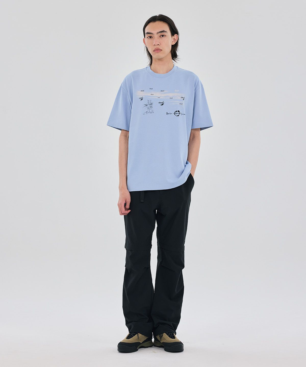 헬리녹스 웨어(HELINOX WEAR) MAGIC HOURS CLOUD & SUN 반팔티셔츠_Blue