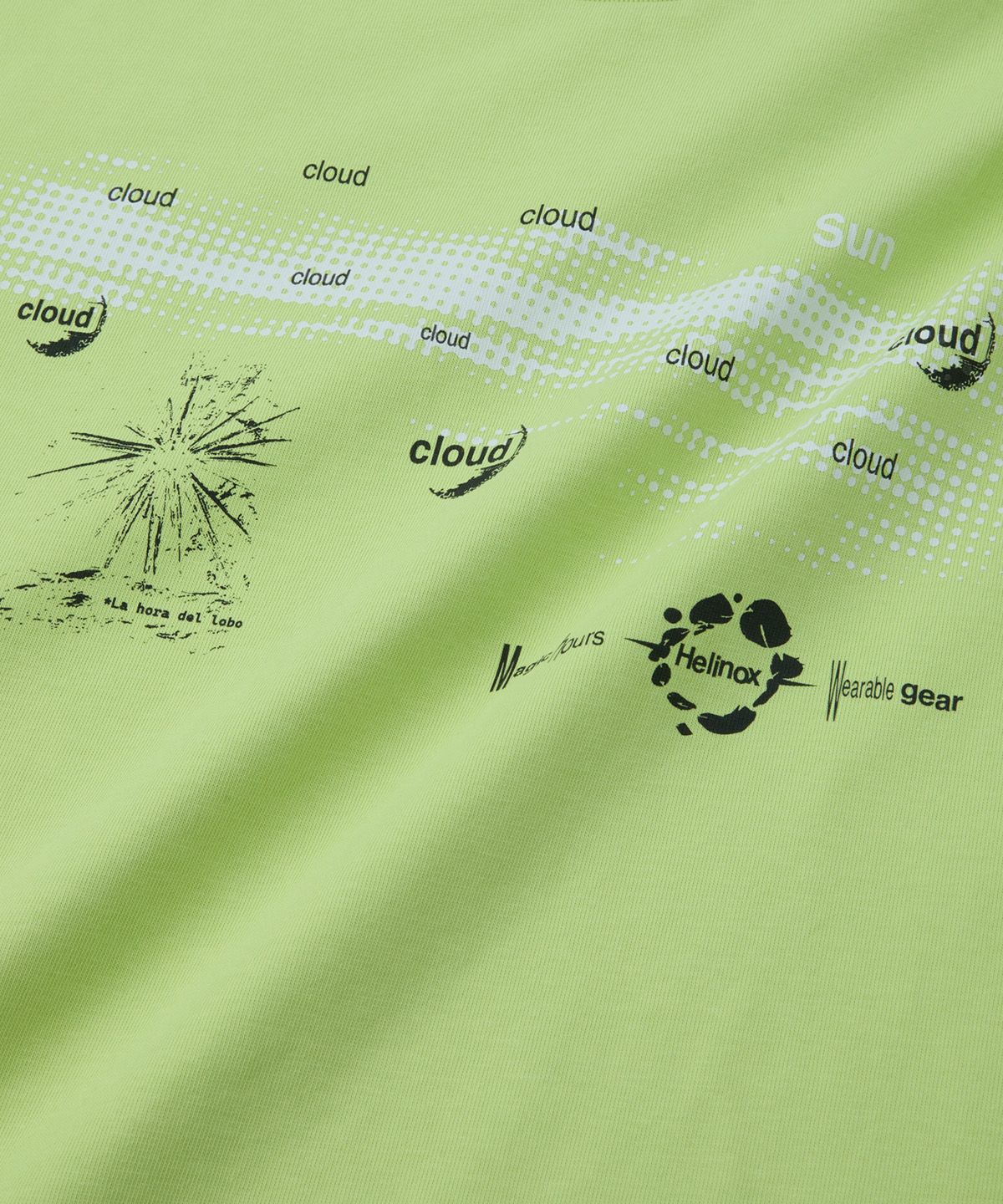 헬리녹스 웨어(HELINOX WEAR) MAGIC HOURS CLOUD & SUN 반팔티셔츠_Green