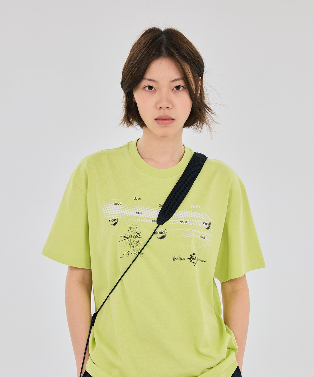 헬리녹스 웨어(HELINOX WEAR) MAGIC HOURS CLOUD & SUN 반팔티셔츠_Green