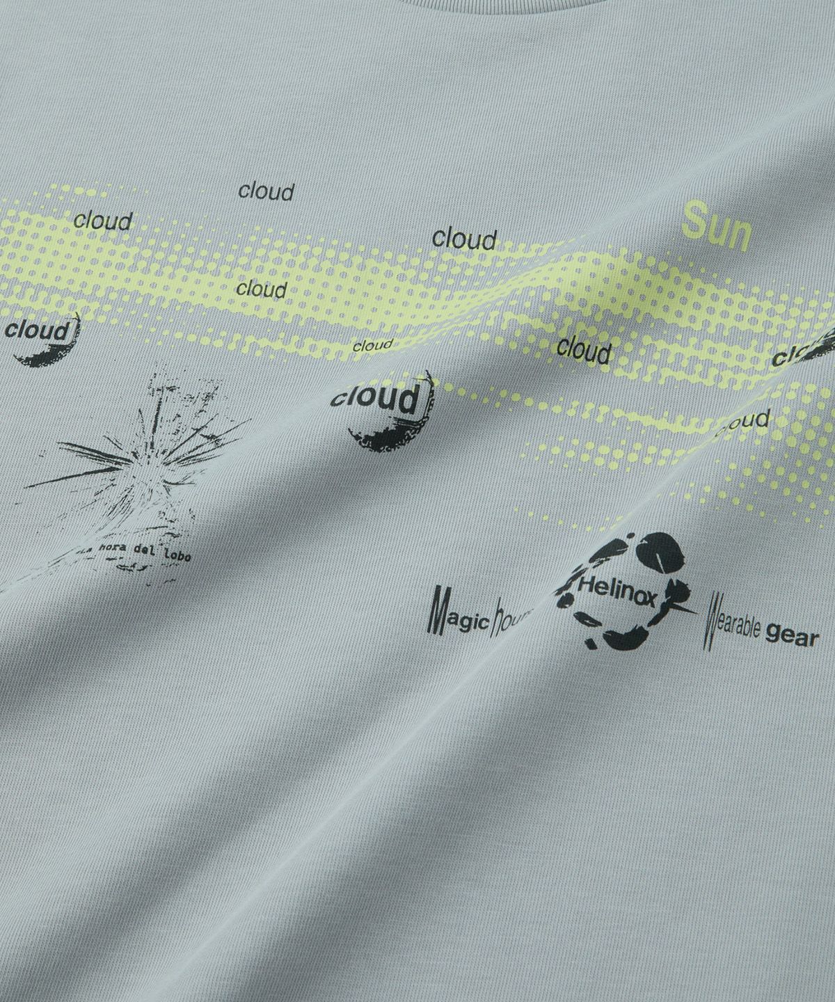 헬리녹스 웨어(HELINOX WEAR) MAGIC HOURS CLOUD & SUN 반팔티셔츠_Light Grey