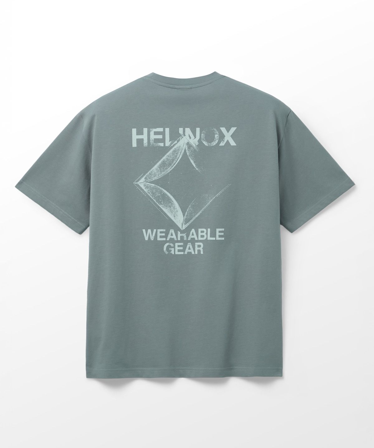 헬리녹스 웨어(HELINOX WEAR) MAGIC HOURS 로고 반팔티셔츠_Grey