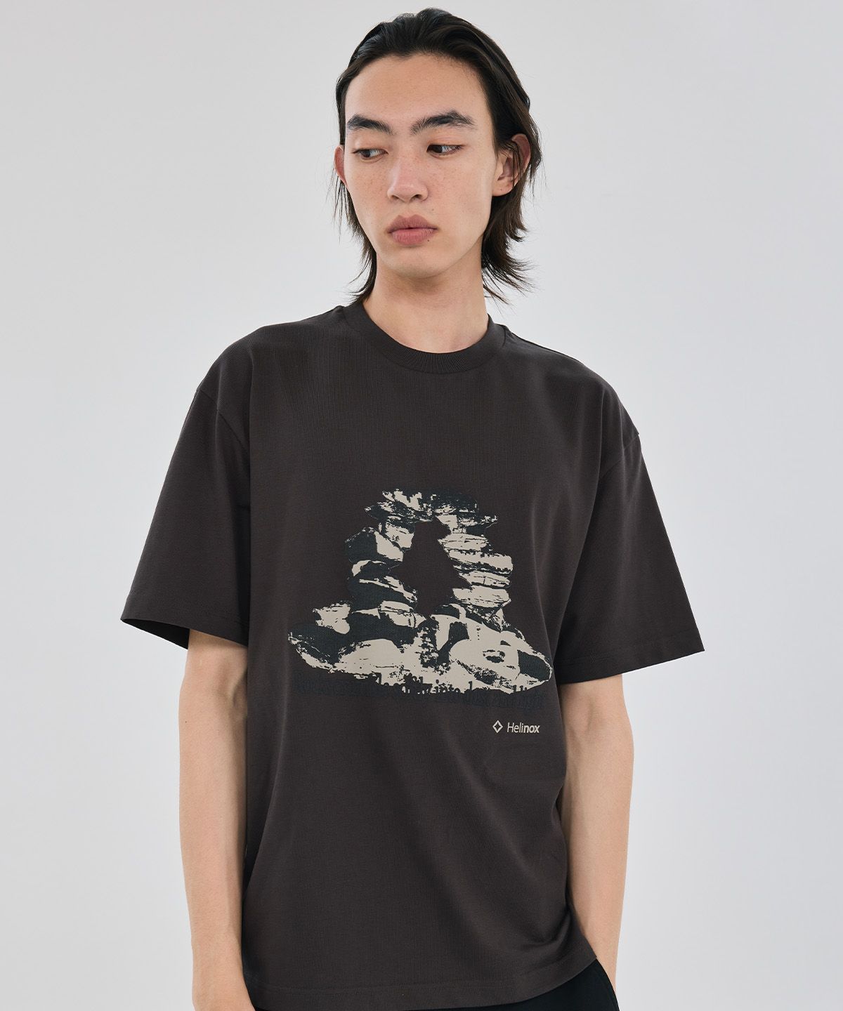헬리녹스 웨어(HELINOX WEAR) MAGIC HOURS 록스 반팔티셔츠_Dark Brown