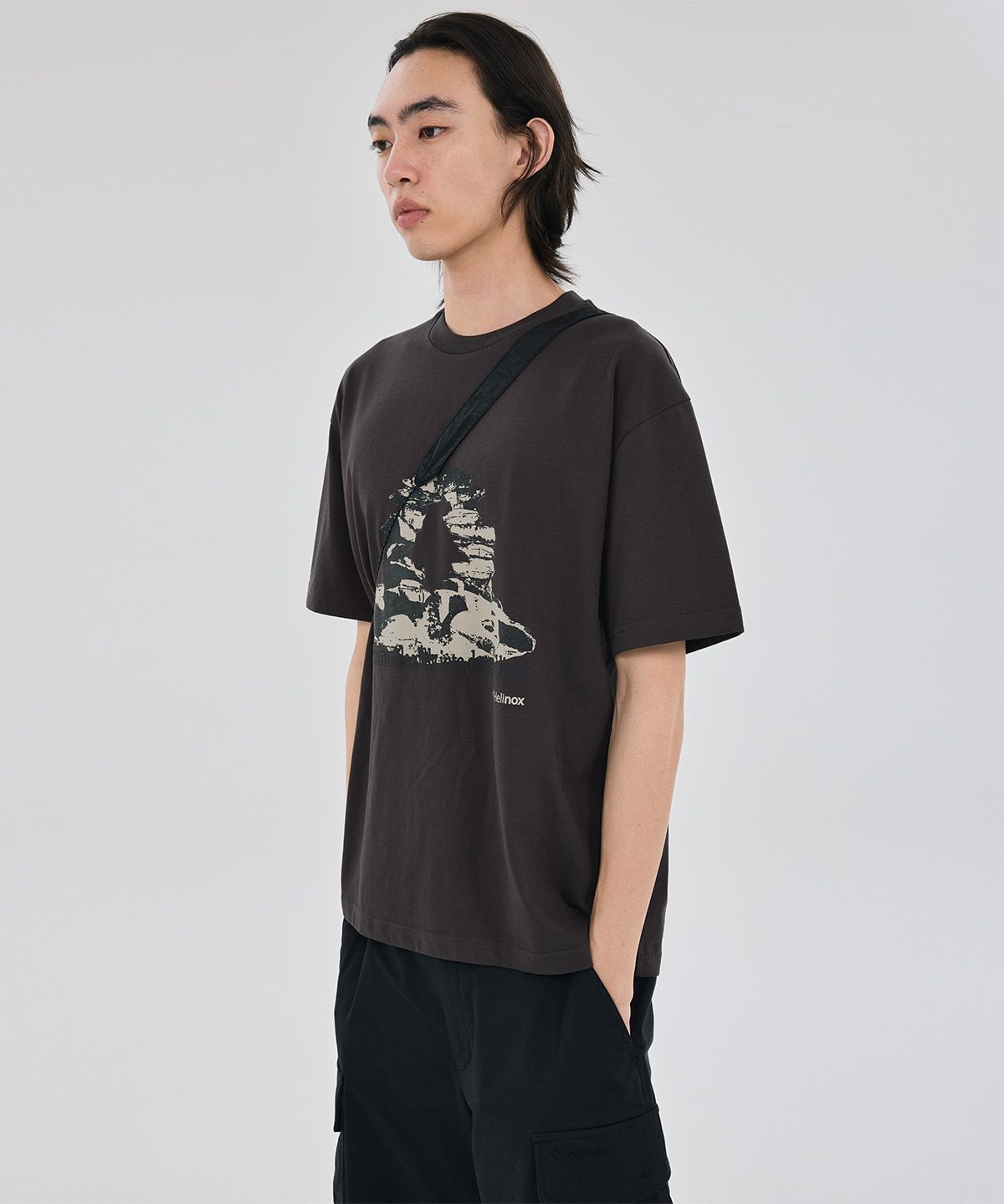 헬리녹스 웨어(HELINOX WEAR) MAGIC HOURS 록스 반팔티셔츠_Dark Brown