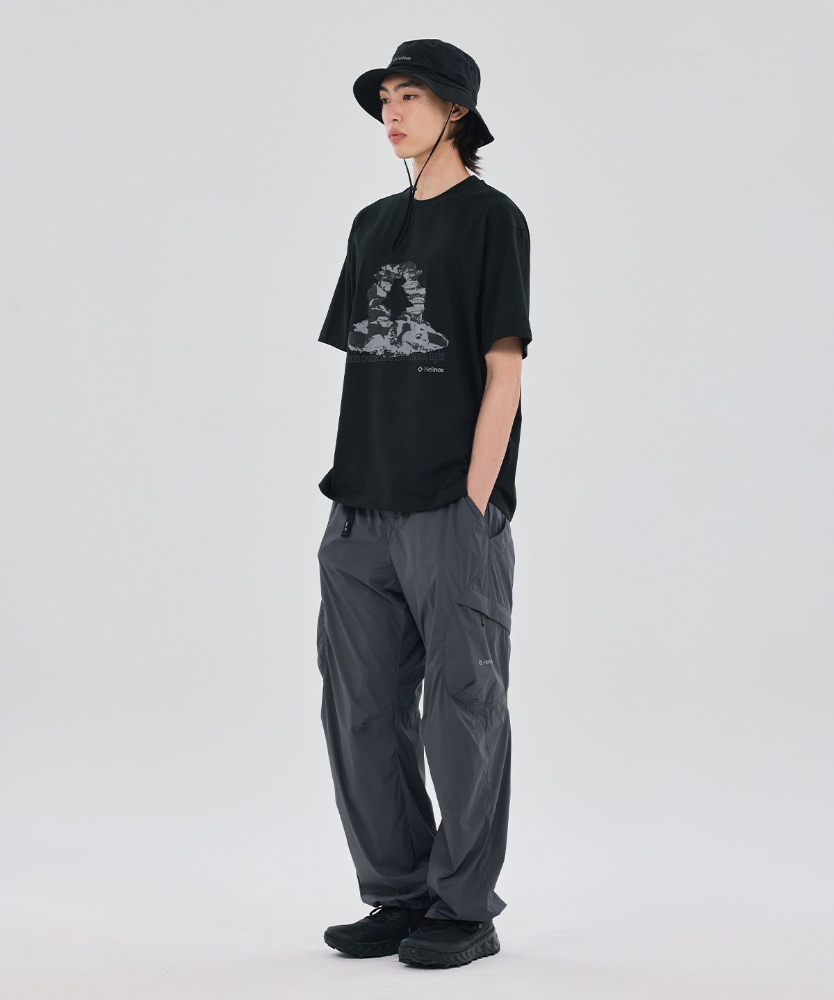 헬리녹스 웨어(HELINOX WEAR) MAGIC HOURS 록스 반팔티셔츠_Black