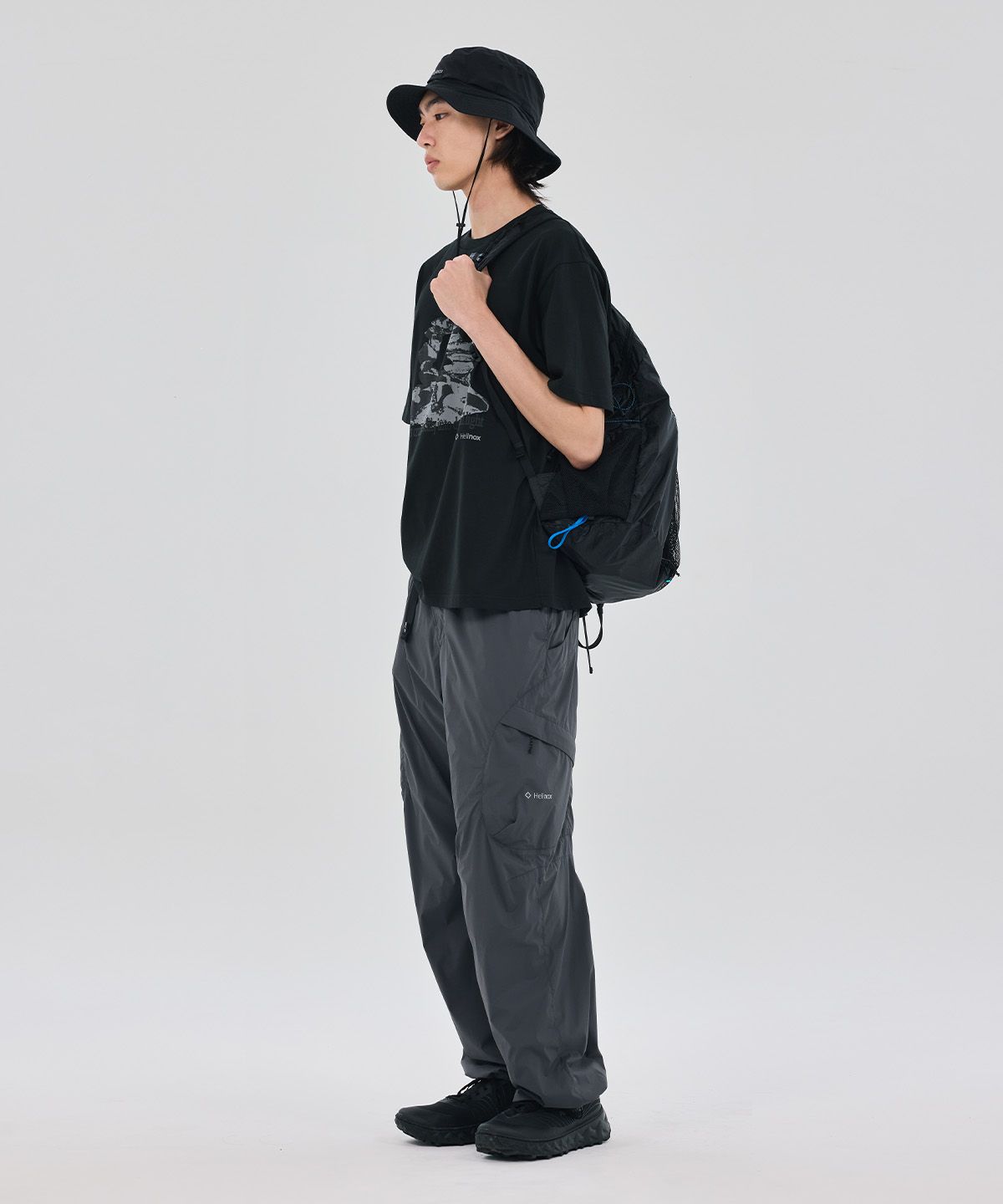 헬리녹스 웨어(HELINOX WEAR) MAGIC HOURS 록스 반팔티셔츠_Black