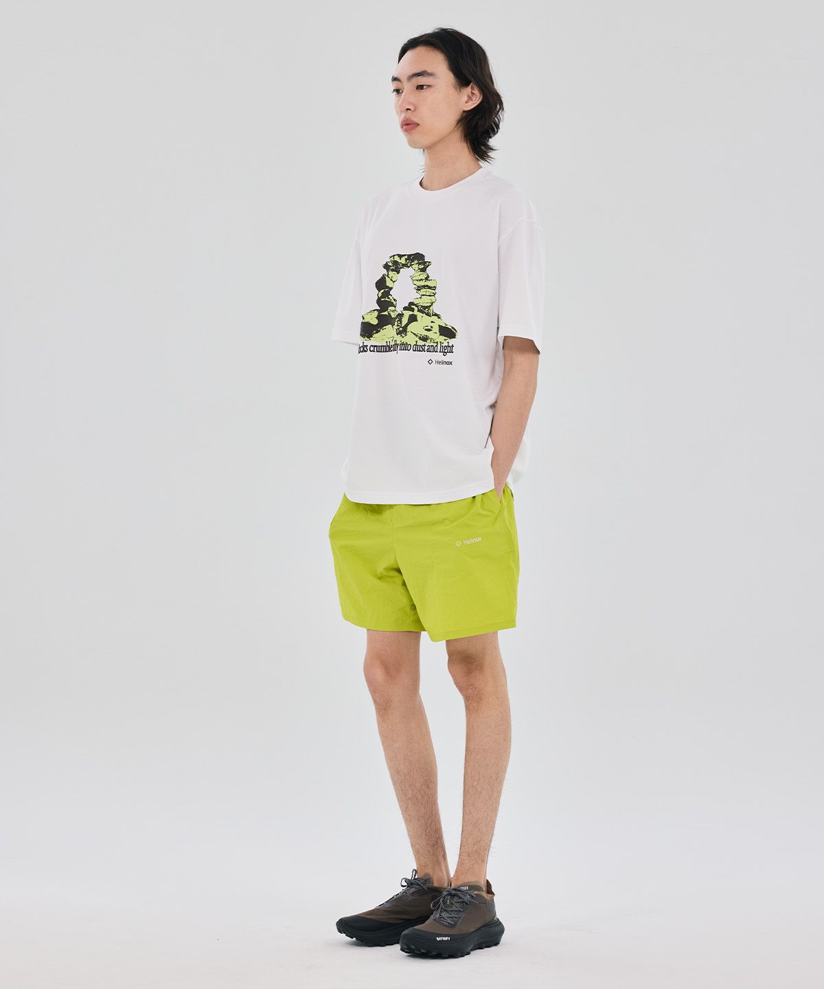 헬리녹스 웨어(HELINOX WEAR) MAGIC HOURS 록스 반팔티셔츠_White