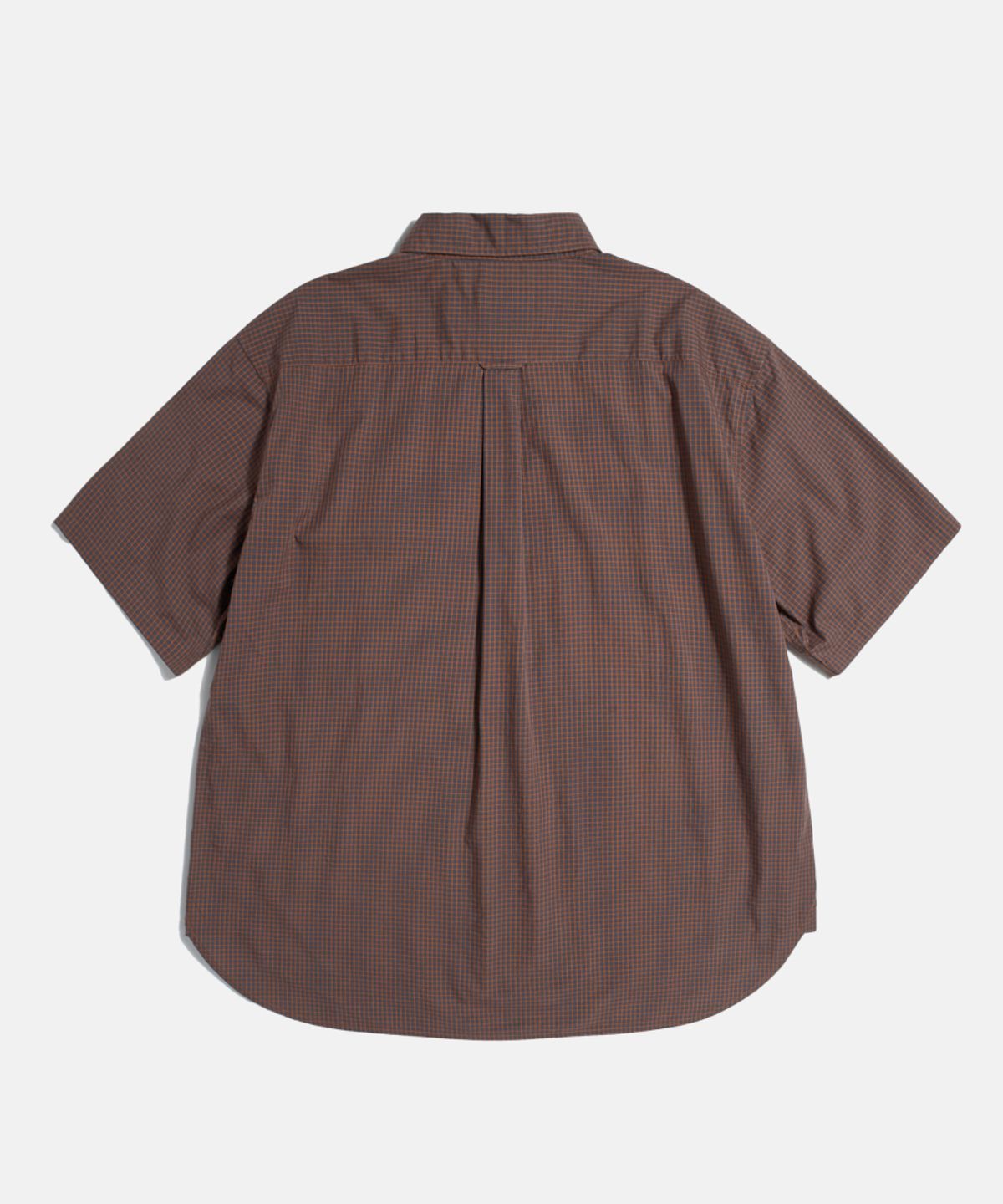 에스피오나지(ESPIONAGE) Multi Check Flap Pocket S/S Shirt Brick Navy