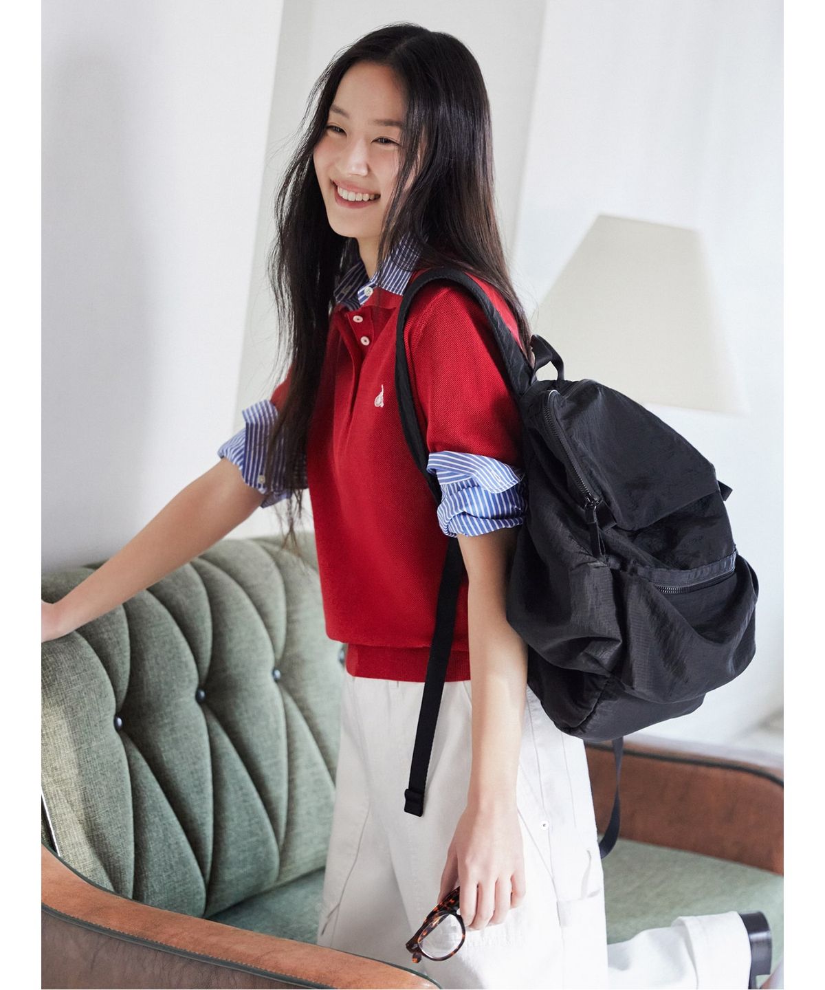 빈폴 액세서리(BEANPOLE ACCESSORY) 애니웨더 백팩 - 블랙
