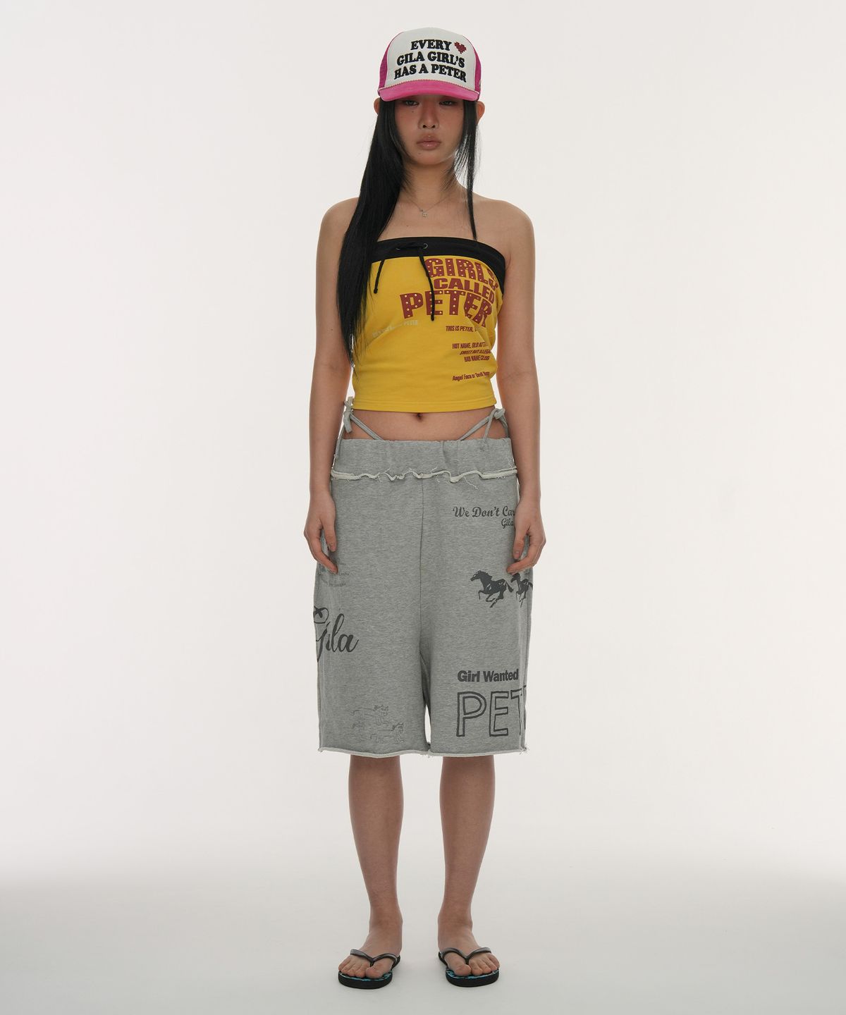길라아카이브(GILAARCHIVE) TYPING TANK TOP_YELLOW