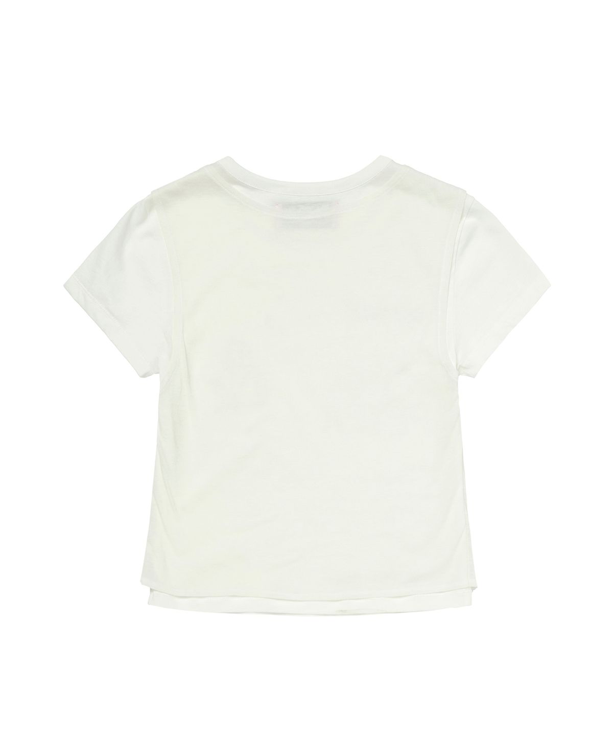 길라아카이브(GILAARCHIVE) LAYERED DOODLE SHEER CROP T-SHIRTS_IVORY