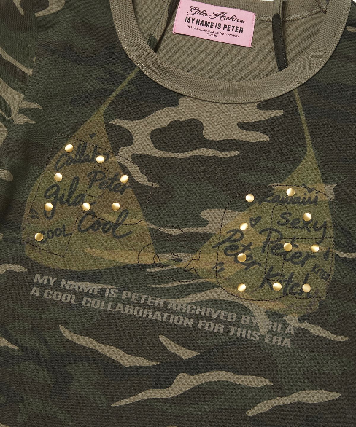 길라아카이브(GILAARCHIVE) P&G HALTER STRAP CROP TOP_CAMO