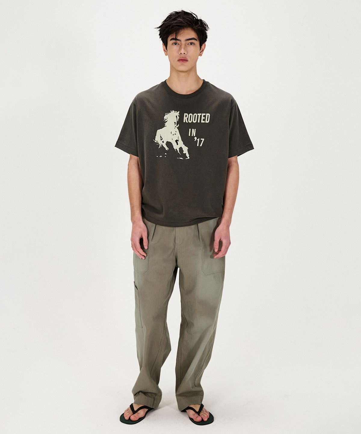 셔터(SHIRTER) VTG LOGO T-SHIRT (BROWN)