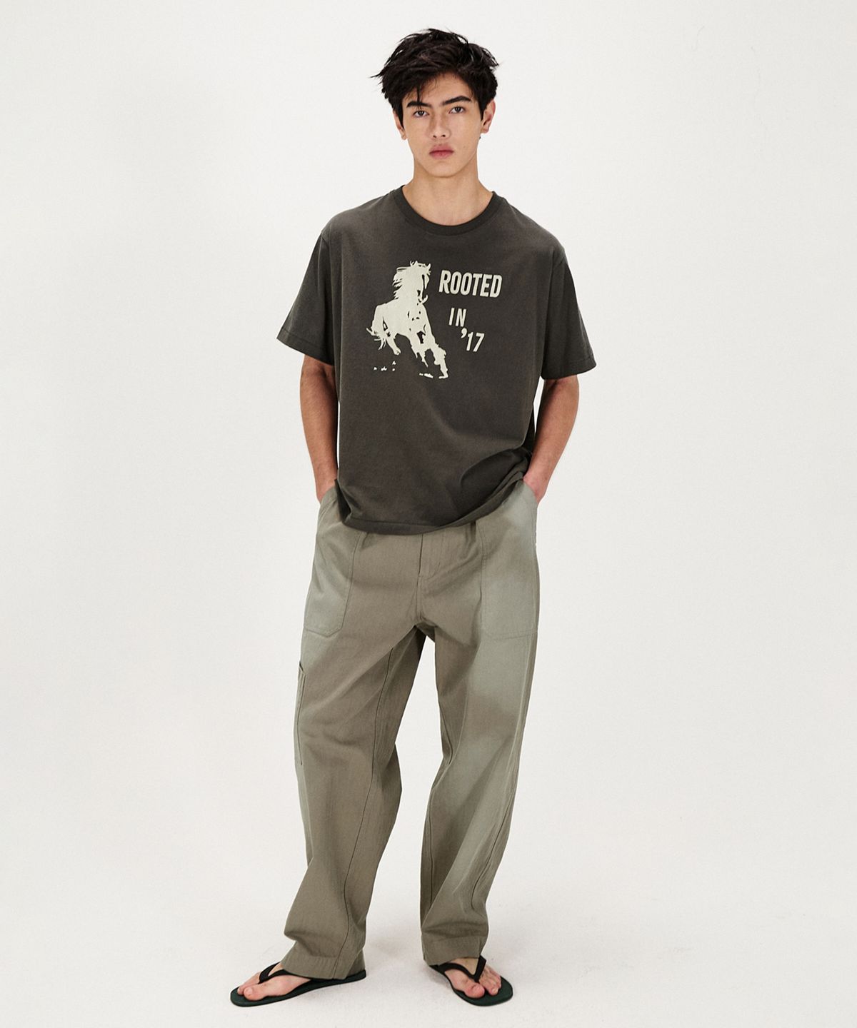 셔터(SHIRTER) VTG LOGO T-SHIRT (BROWN)
